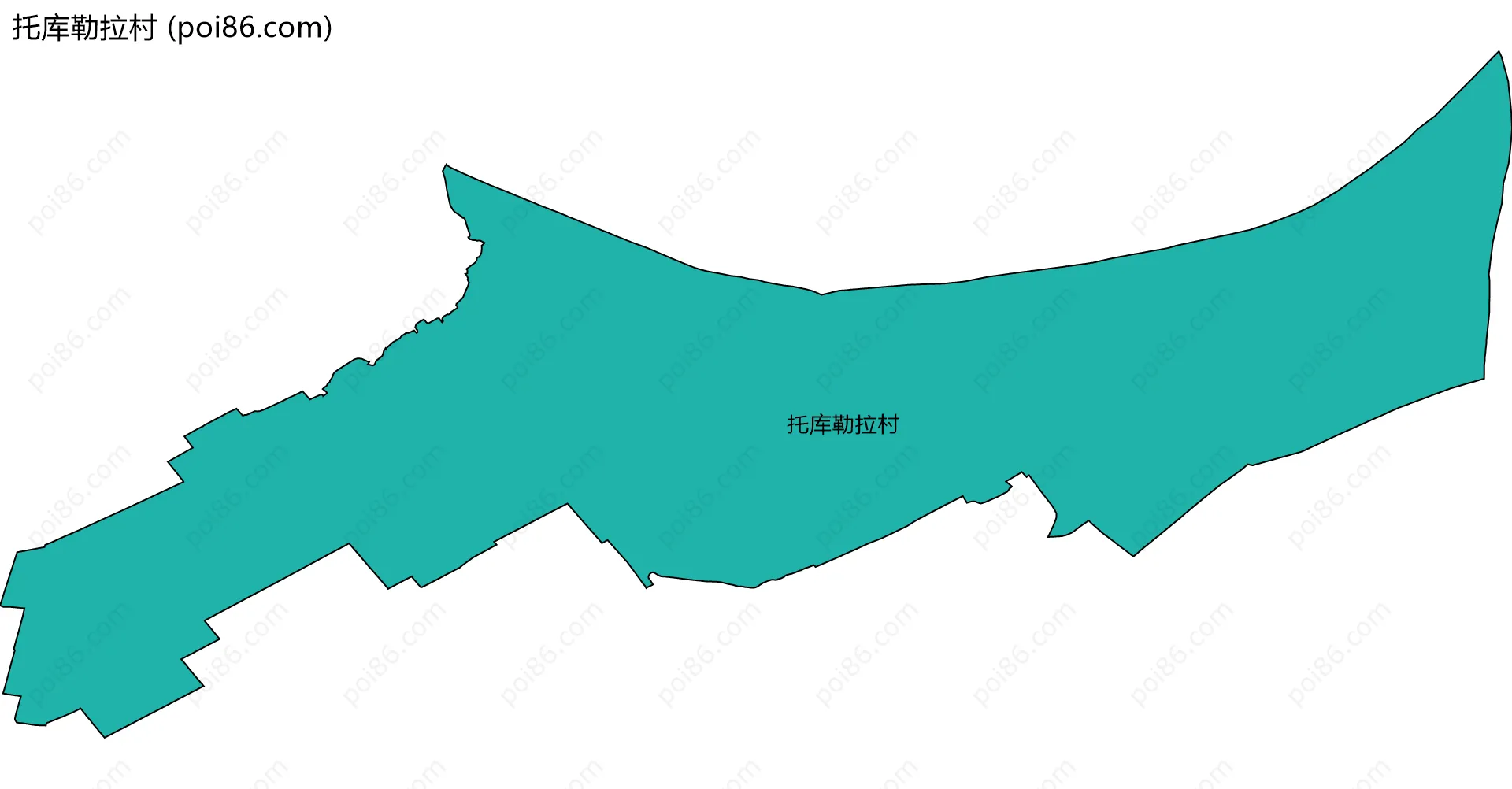 托库勒拉村边界地图