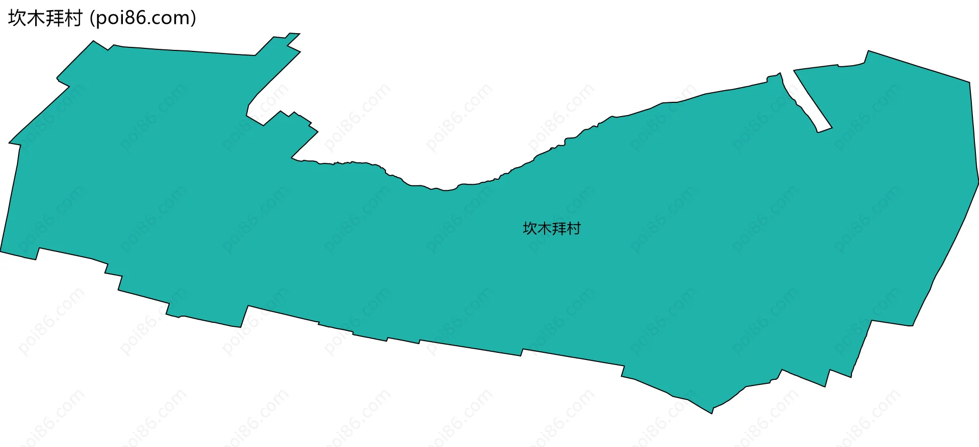 坎木拜村边界地图