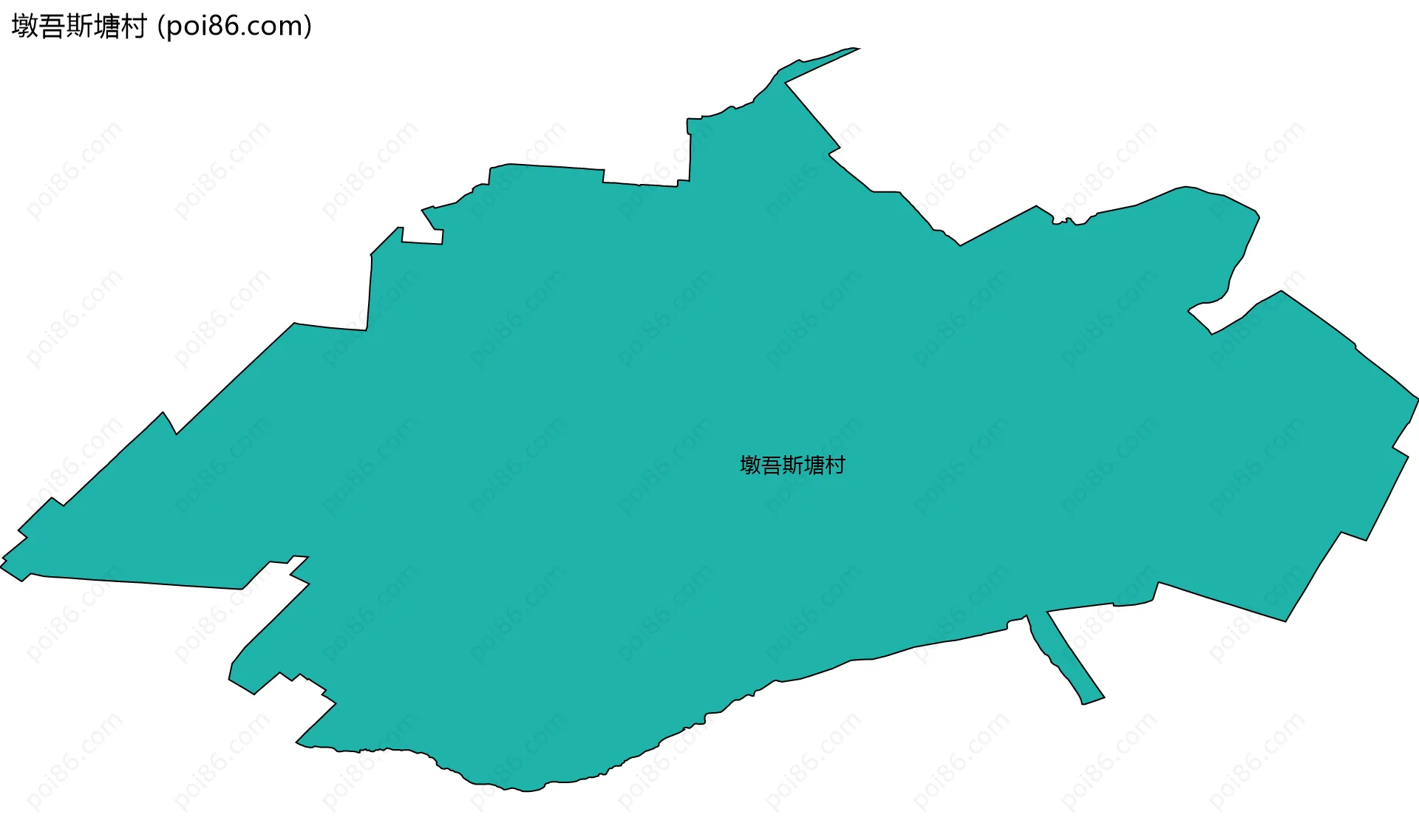 墩吾斯塘村边界地图