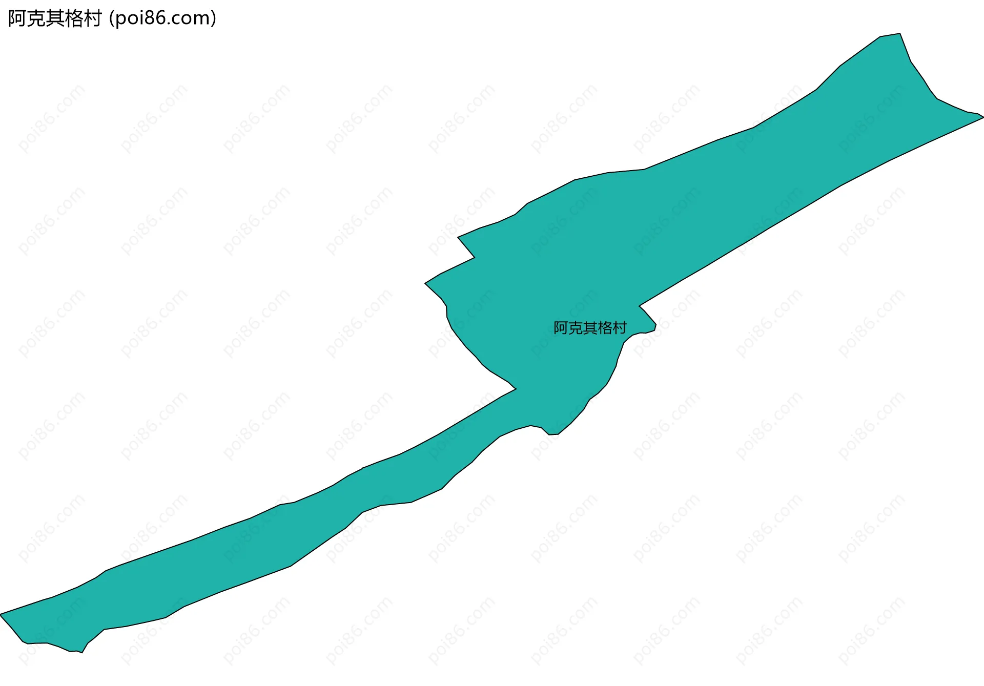 阿克其格村边界地图
