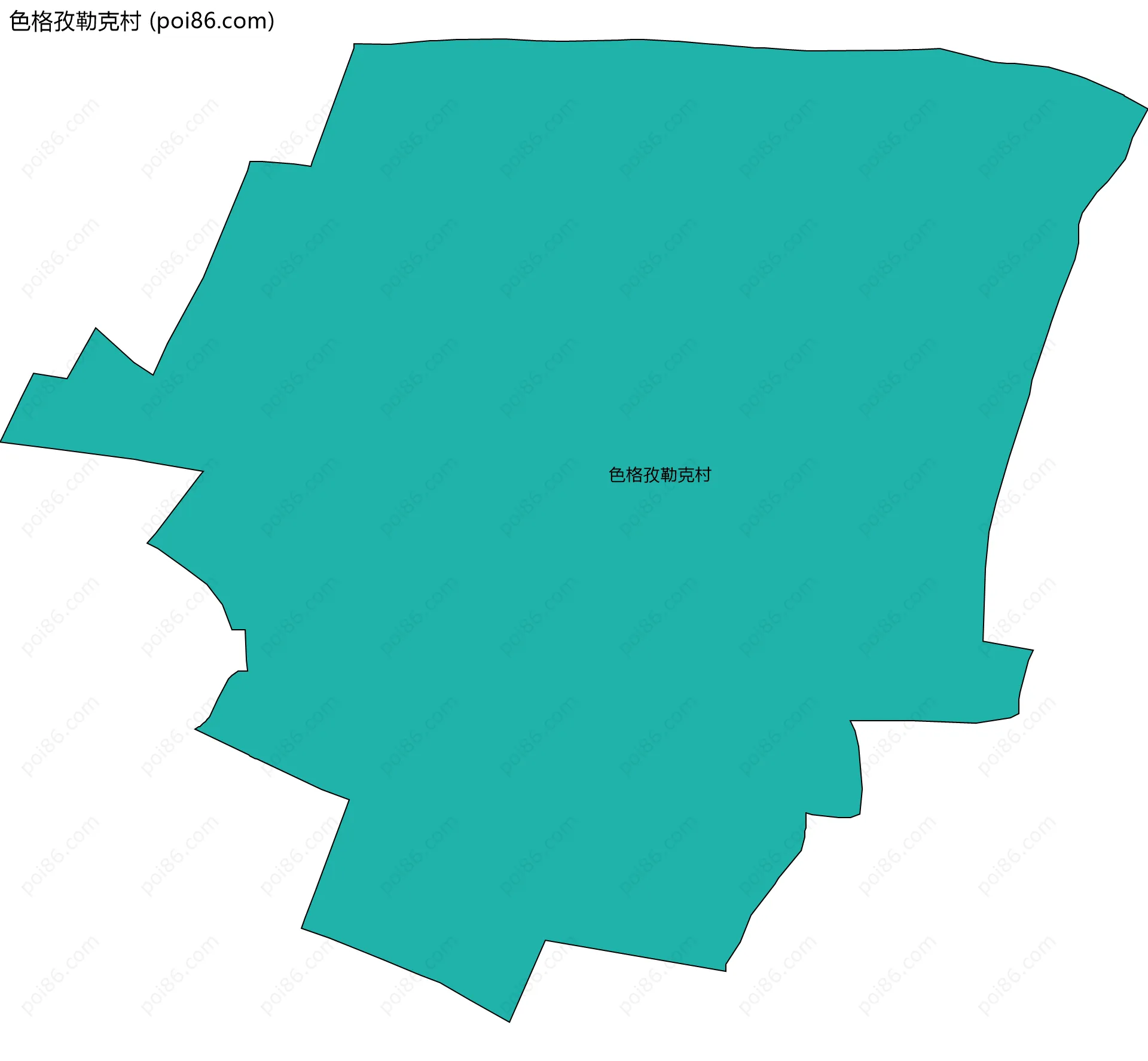 色格孜勒克村边界地图