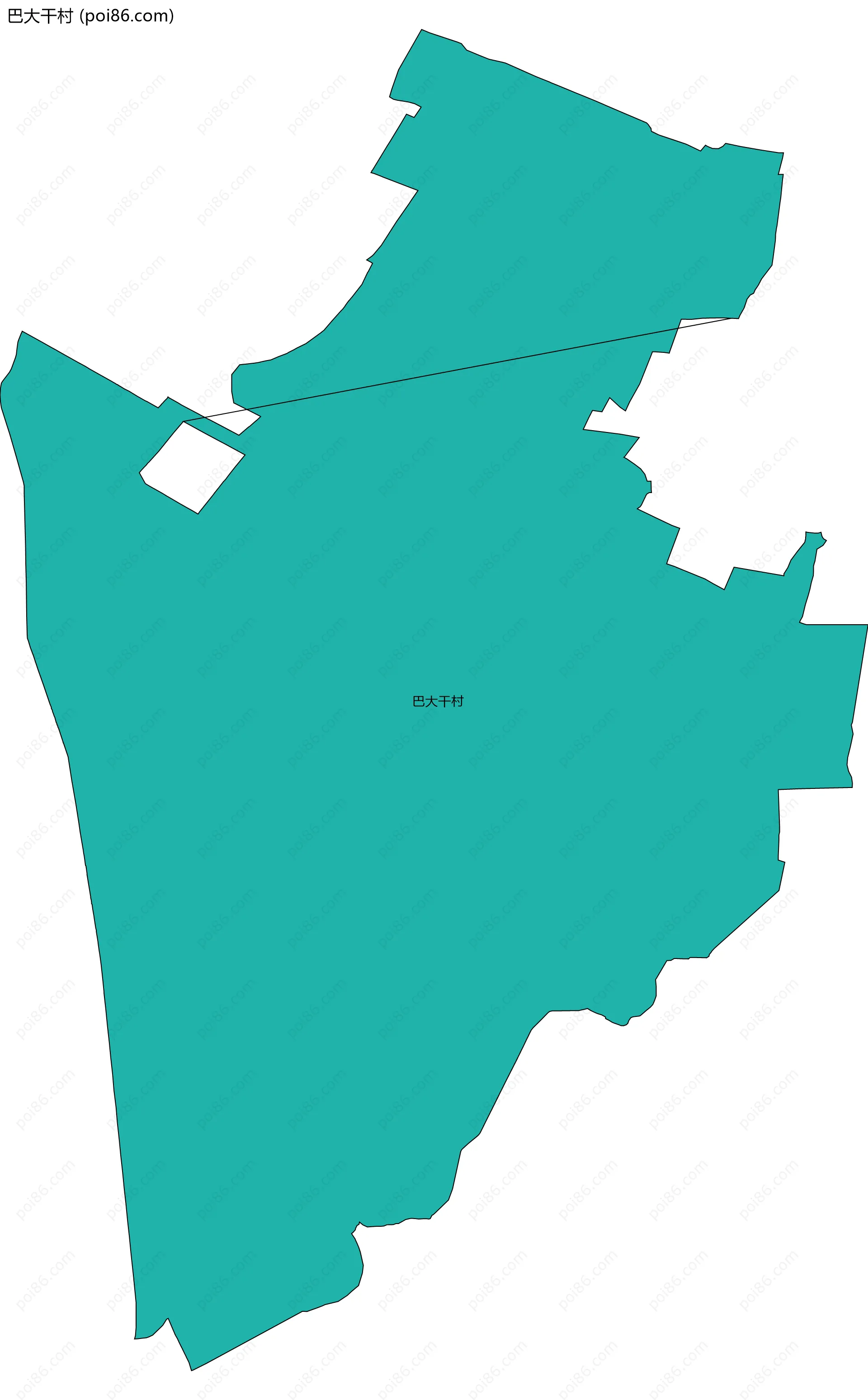 巴大干村边界地图