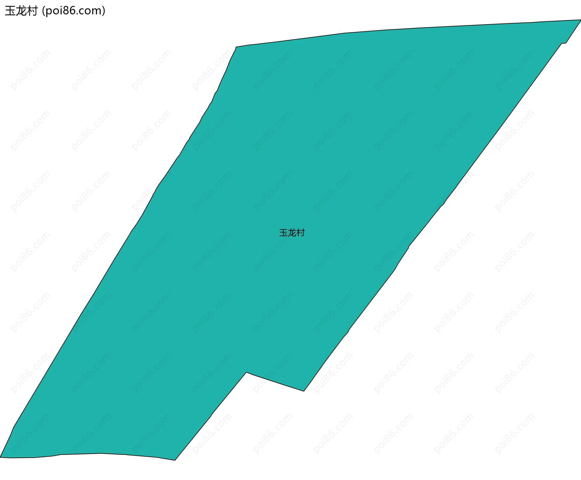 玉龙村边界地图