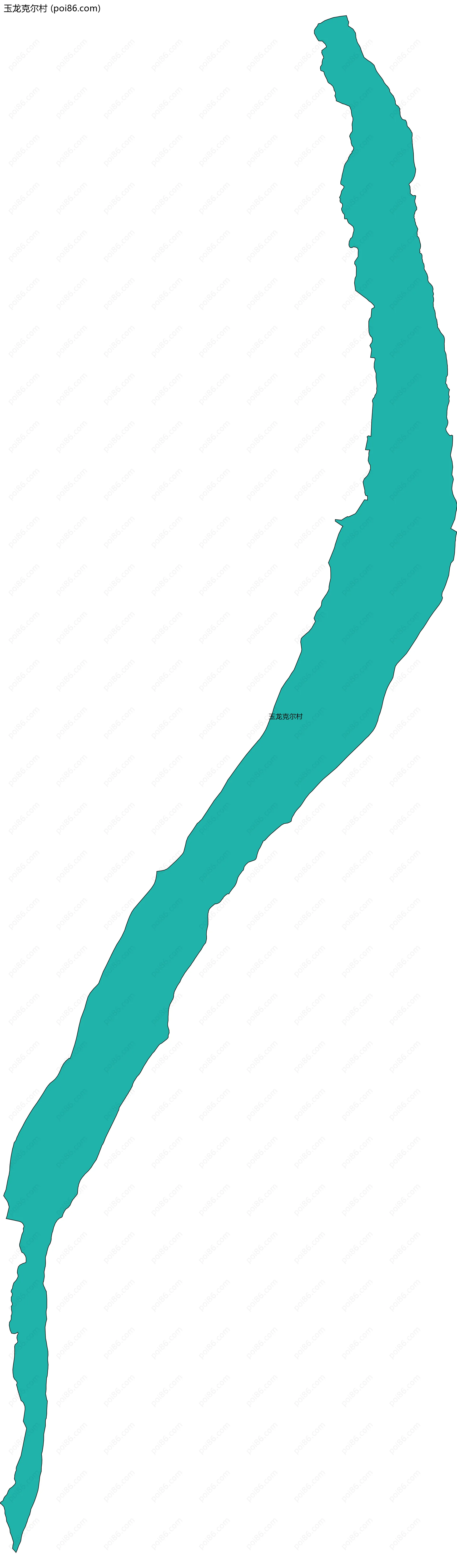 玉龙克尔村边界地图