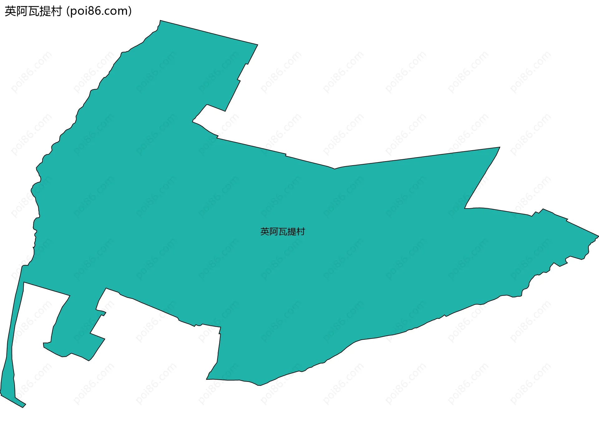 英阿瓦提村边界地图