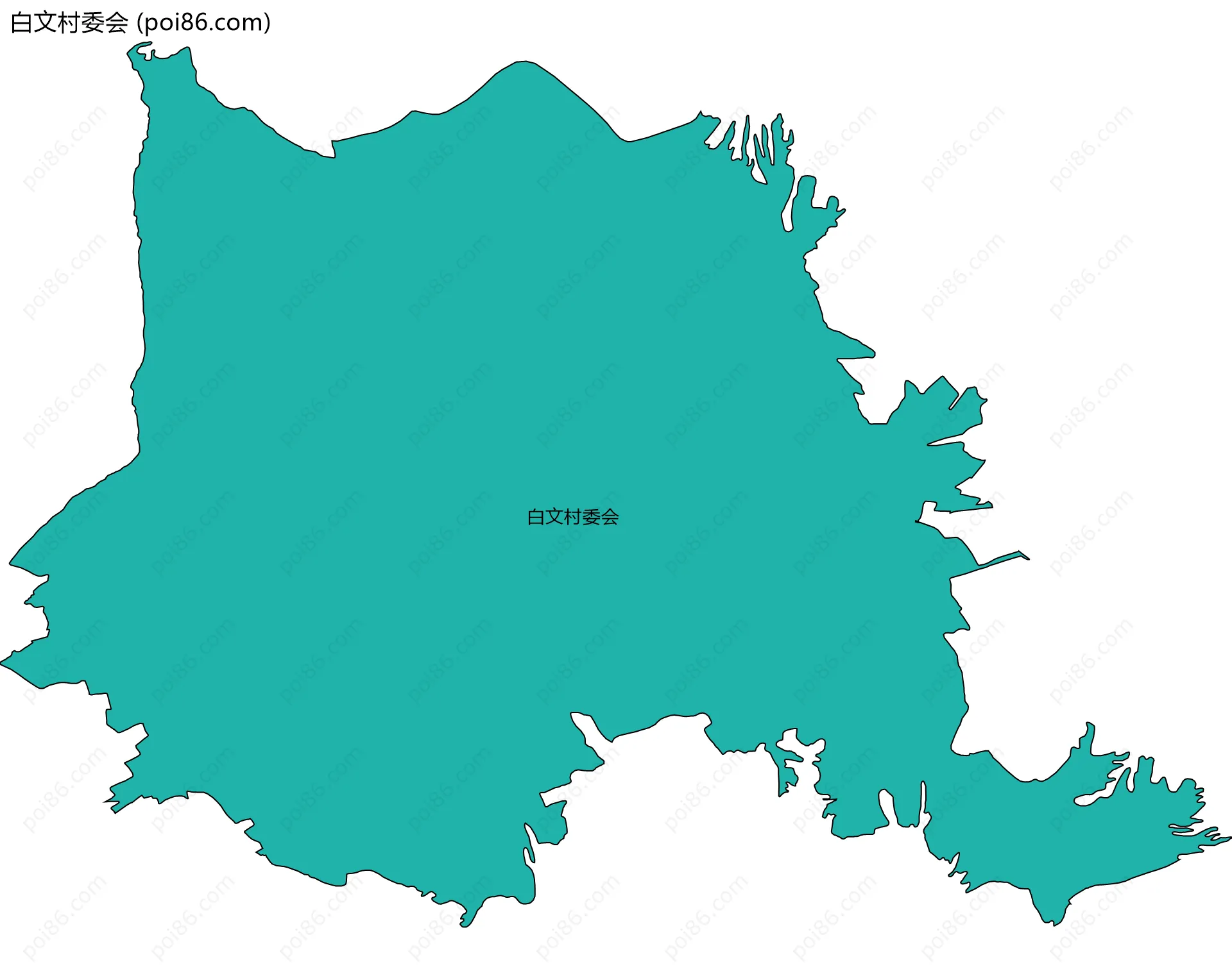 白文村委会边界地图