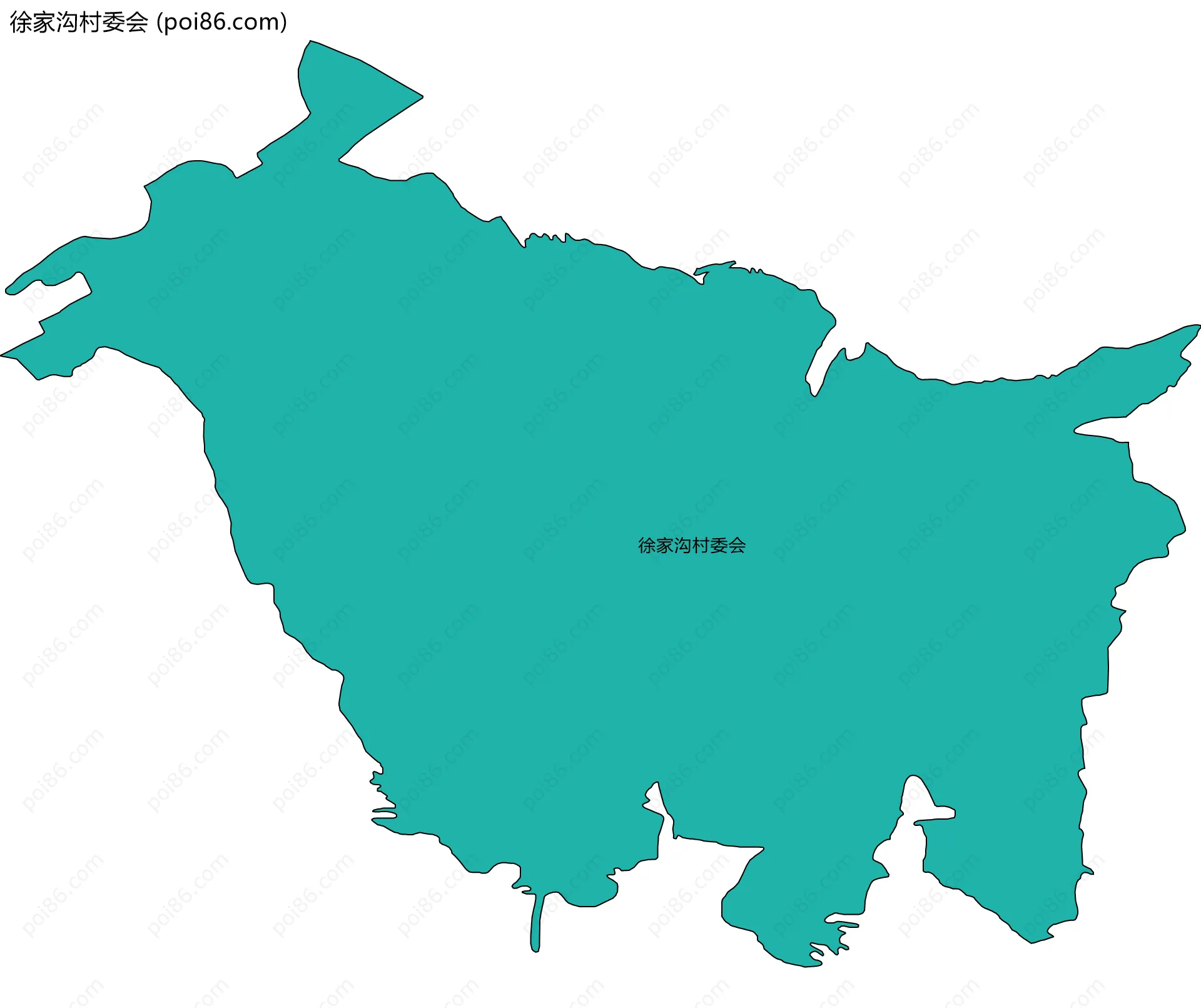 徐家沟村委会边界地图