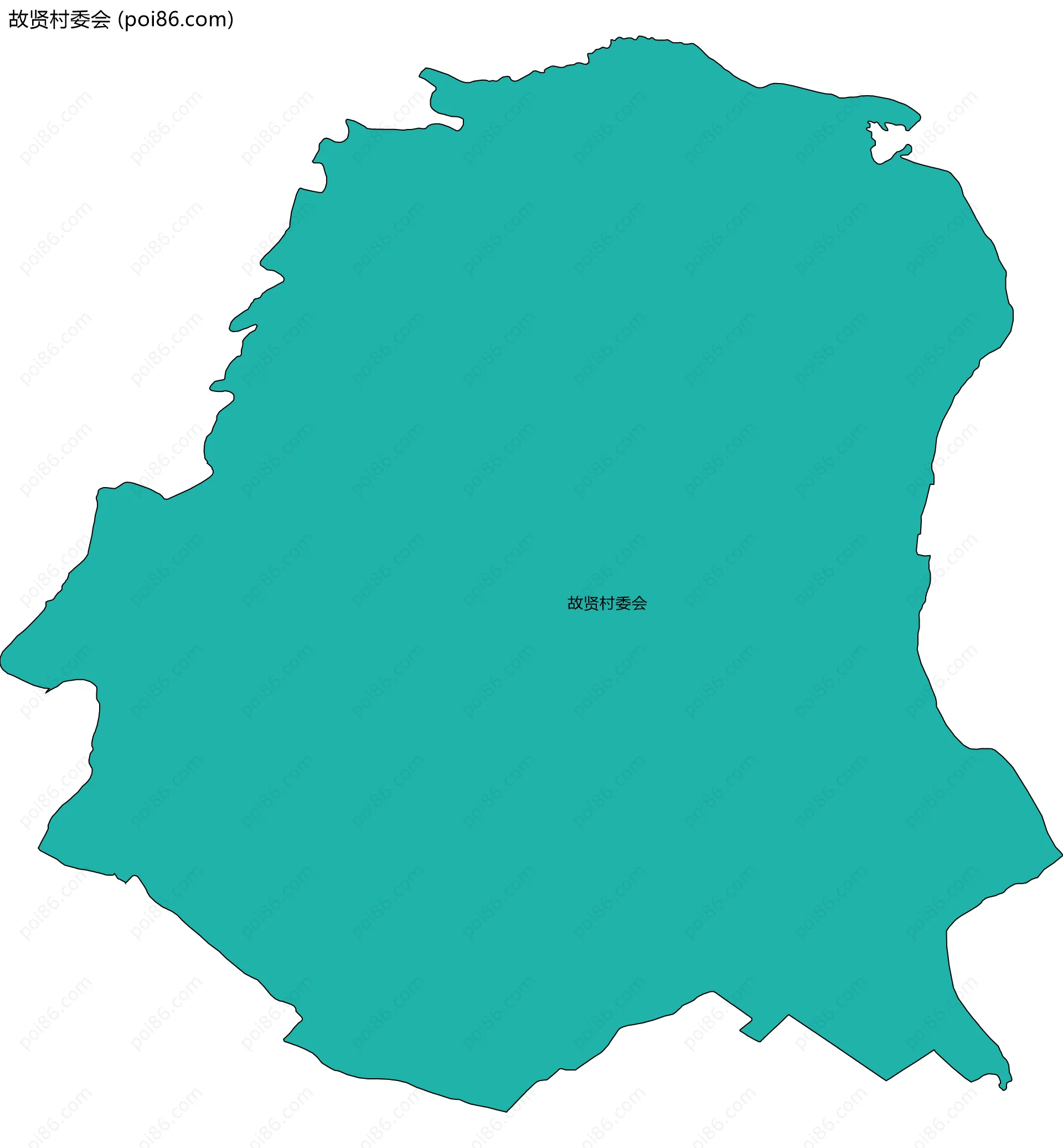 故贤村委会边界地图