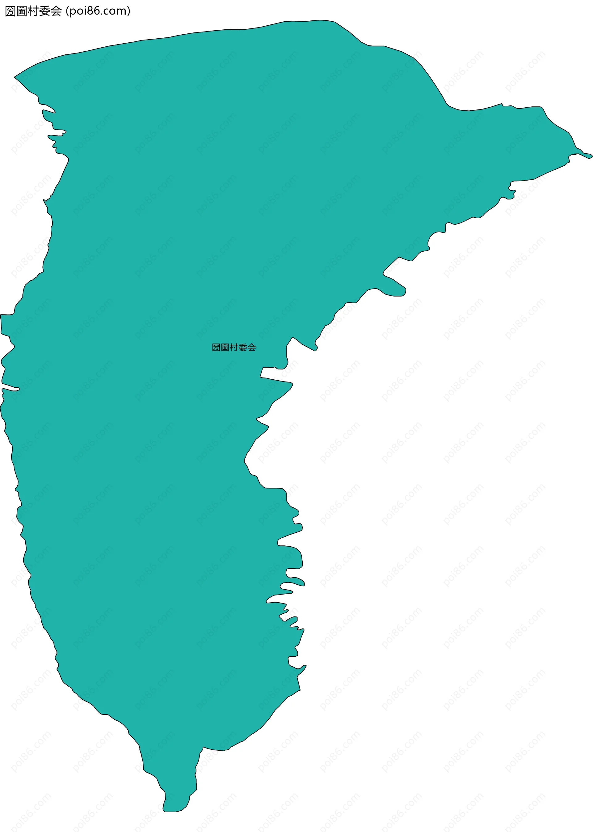 圀圙村委会边界地图