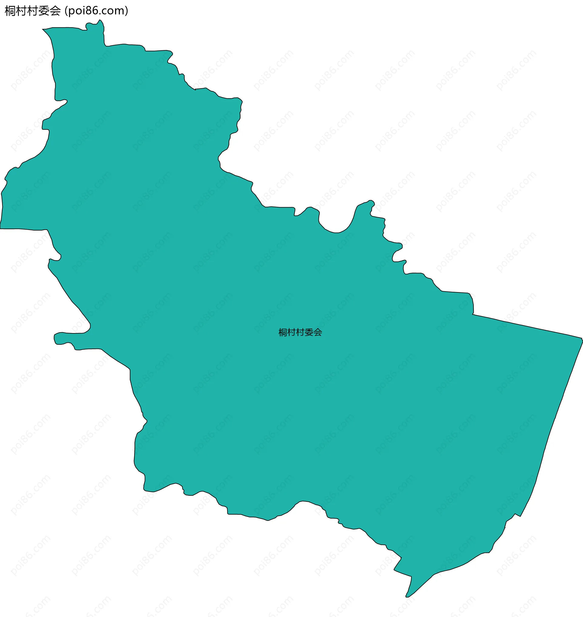 桐村村委会边界地图