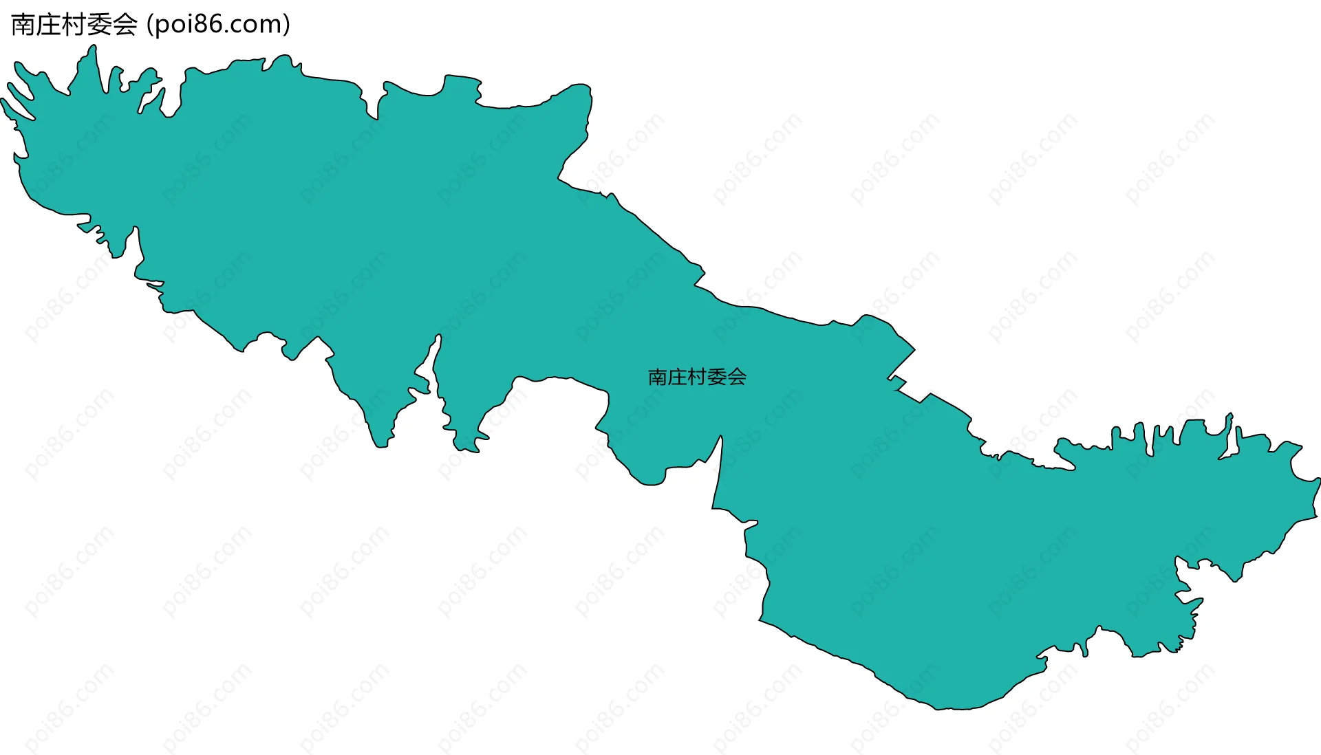 南庄村委会边界地图