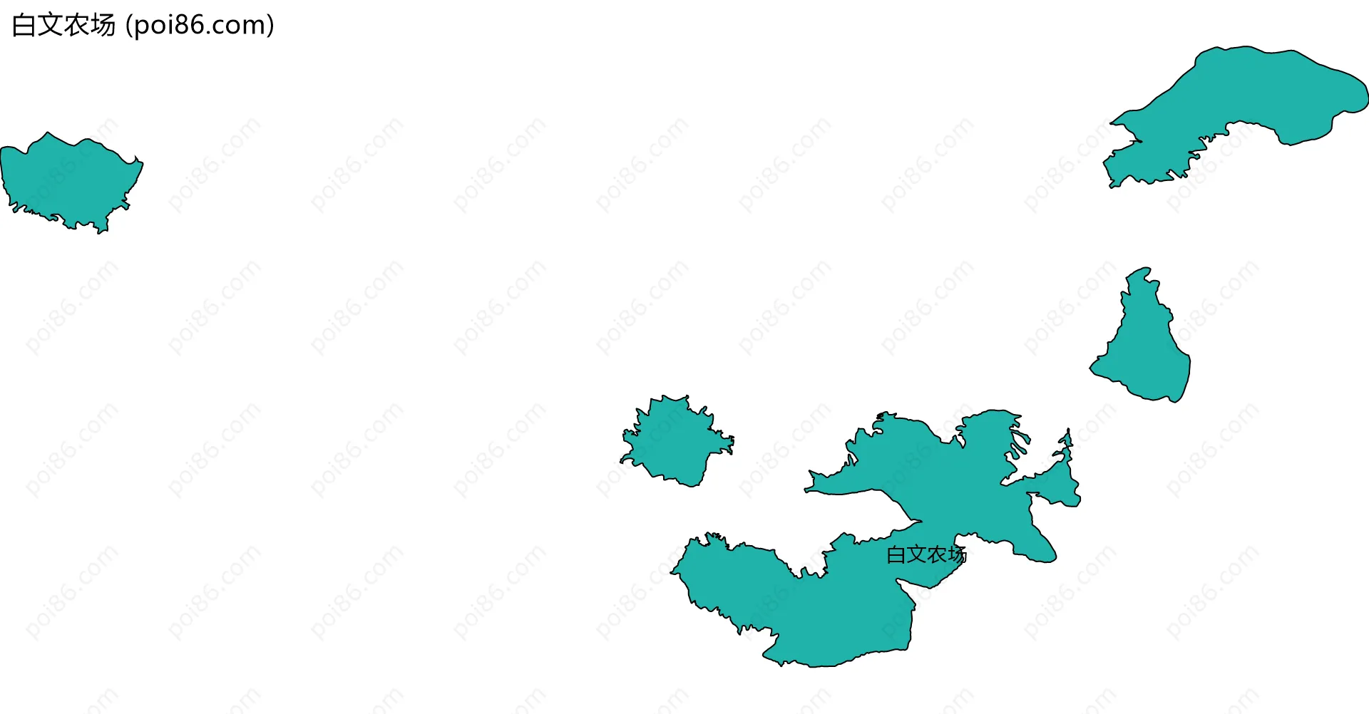 白文农场边界地图