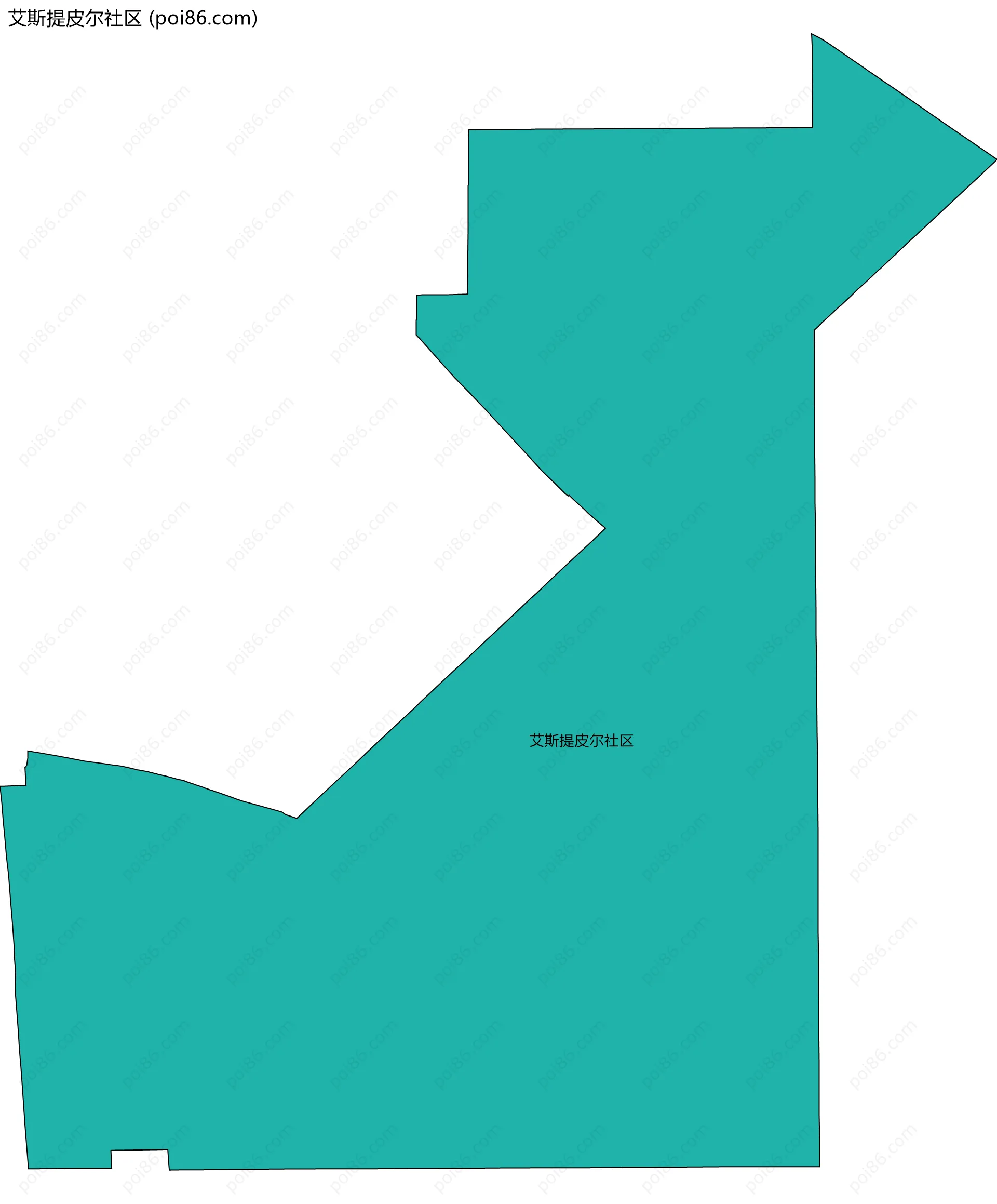 艾斯提皮尔社区边界地图