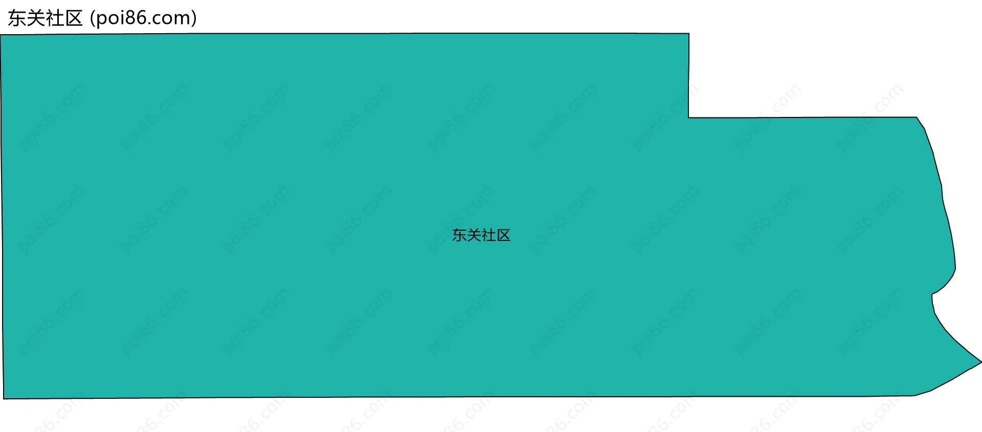 东关社区边界地图