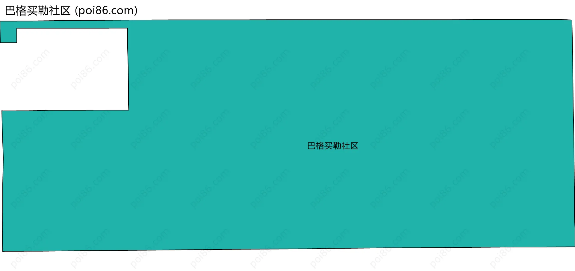 巴格买勒社区边界地图