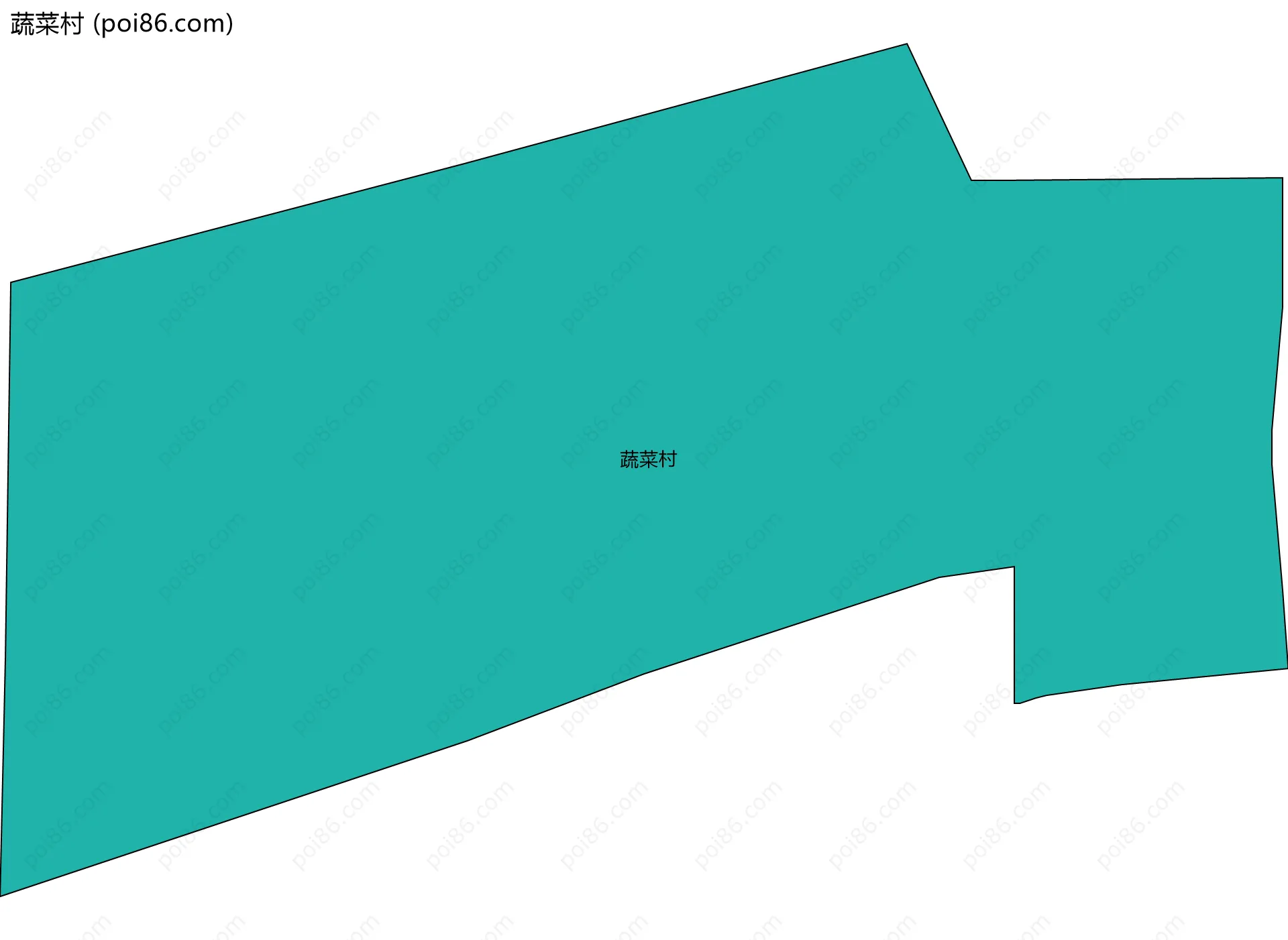 蔬菜村边界地图
