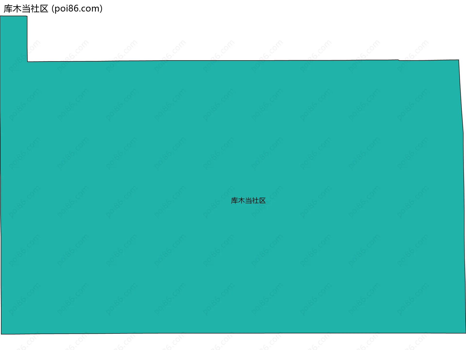 库木当社区边界地图