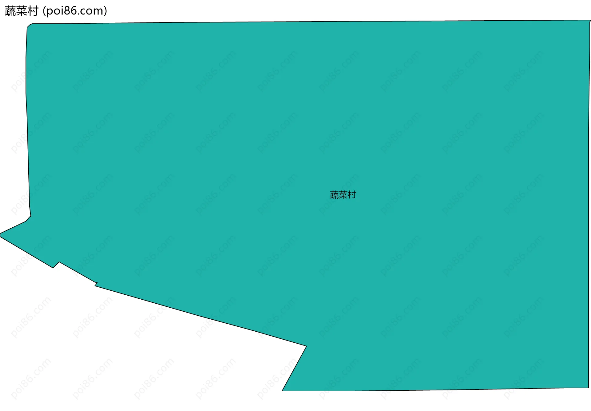 蔬菜村边界地图