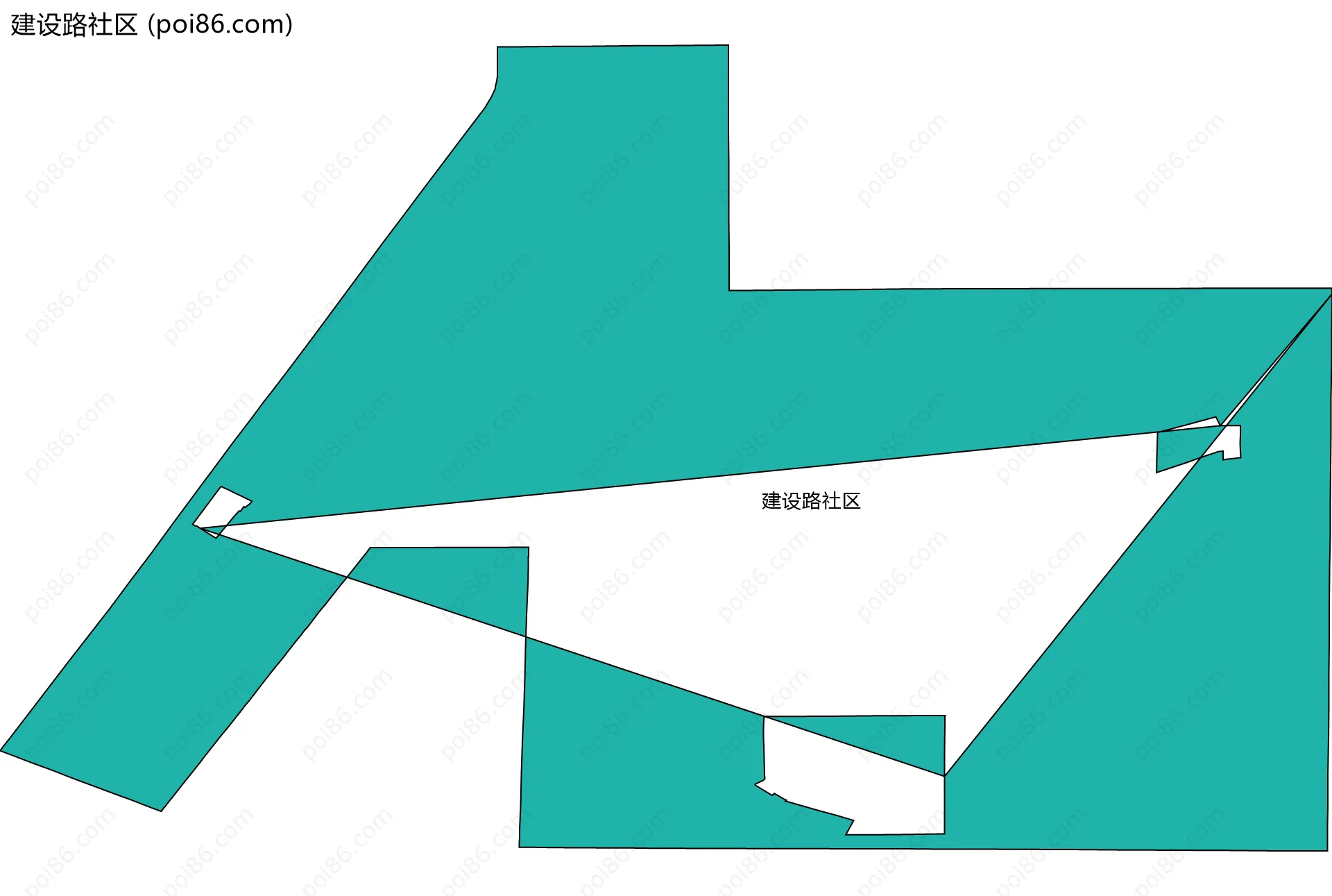 建设路社区边界地图