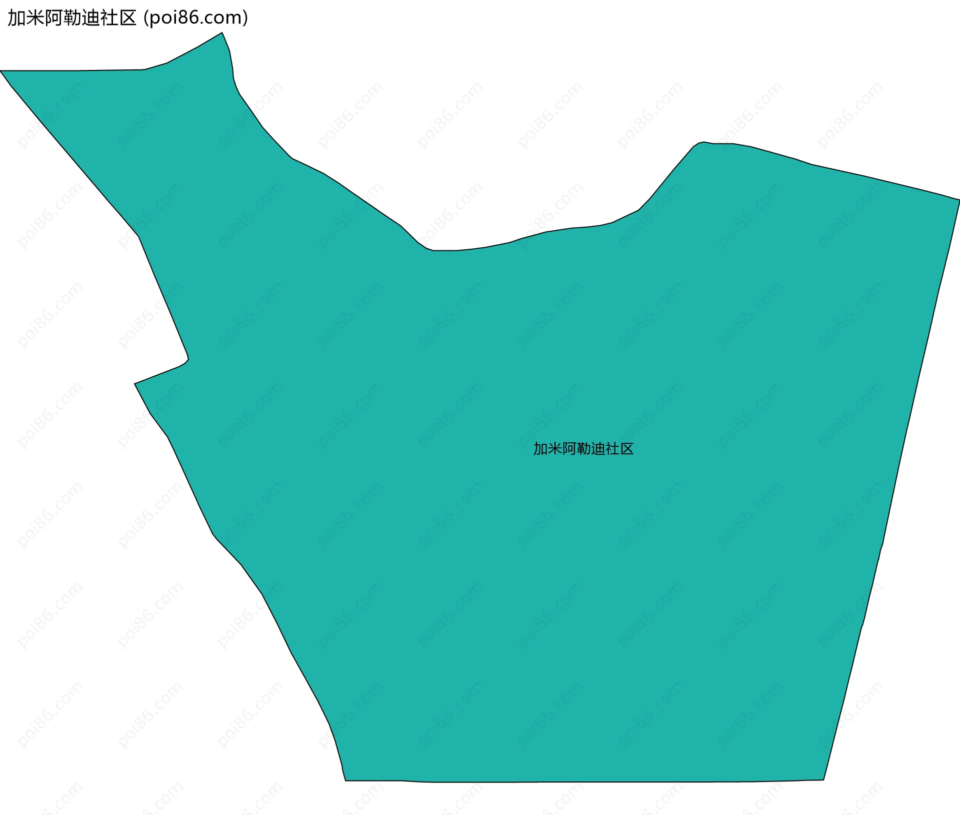 加米阿勒迪社区边界地图