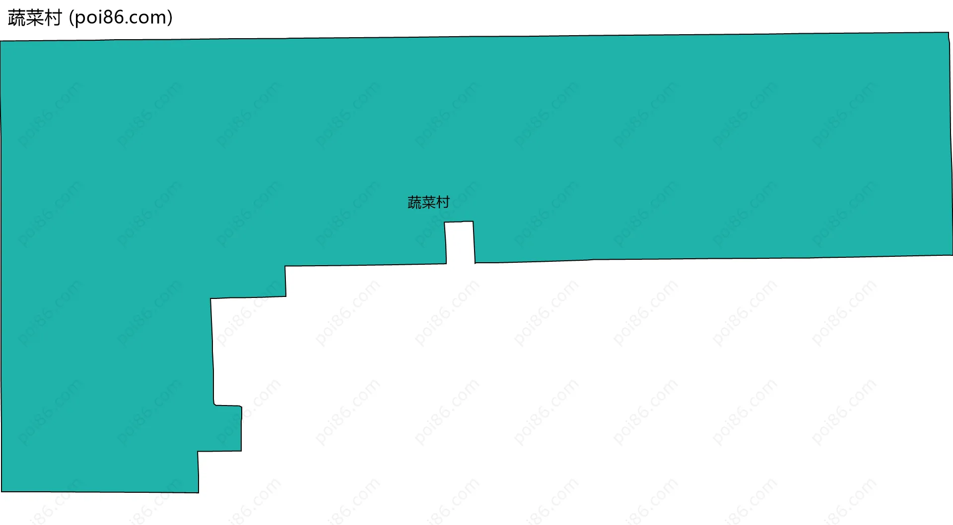 蔬菜村边界地图
