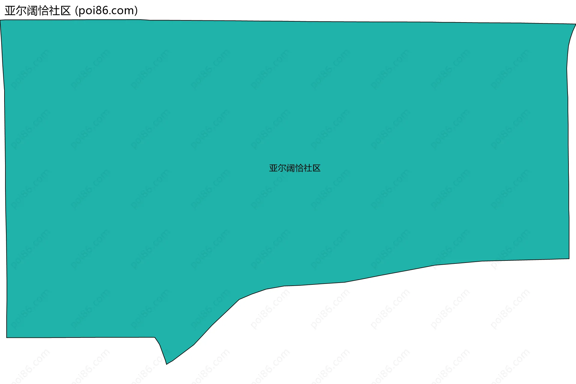 亚尔阔恰社区边界地图