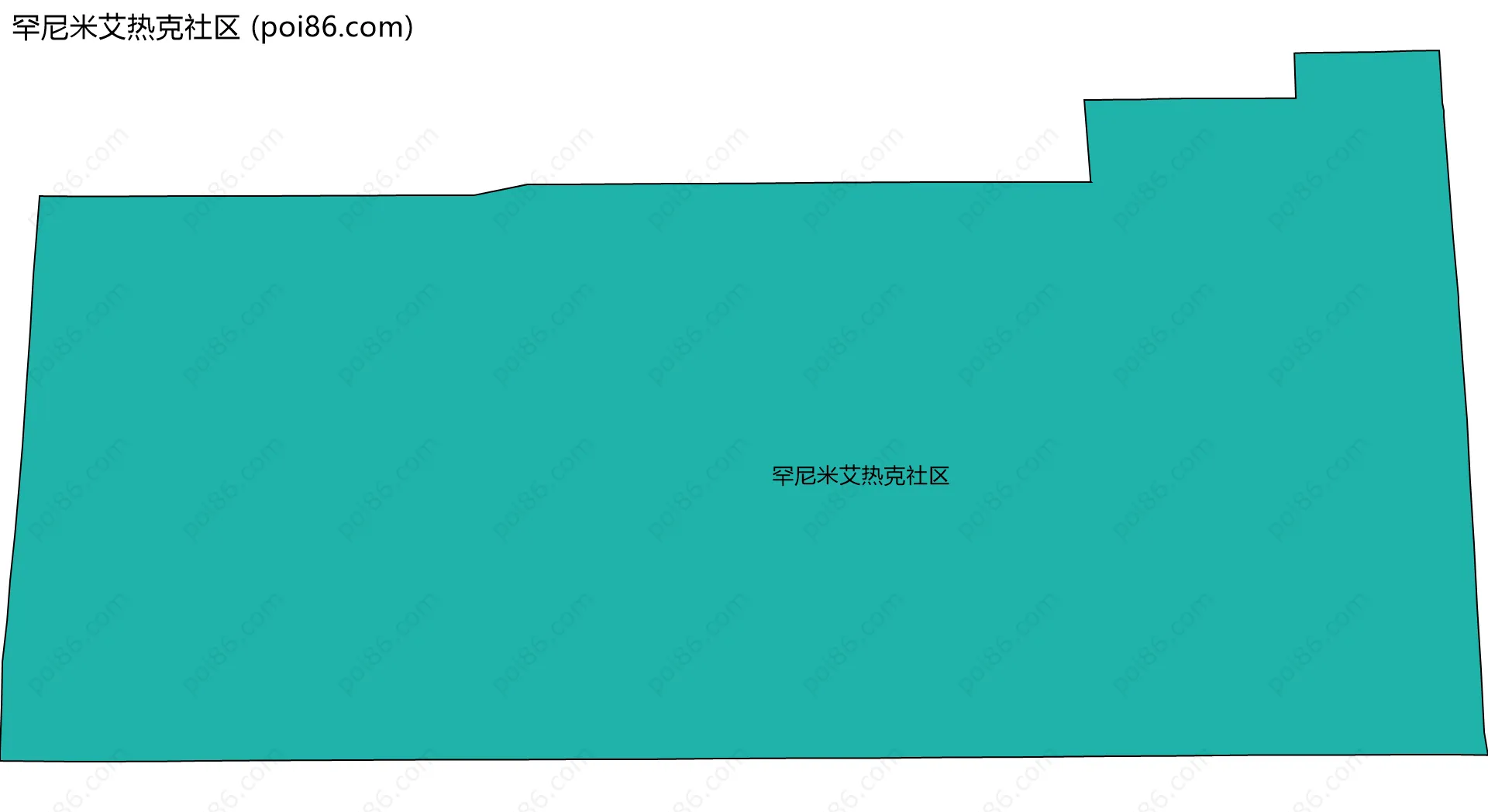 罕尼米艾热克社区边界地图