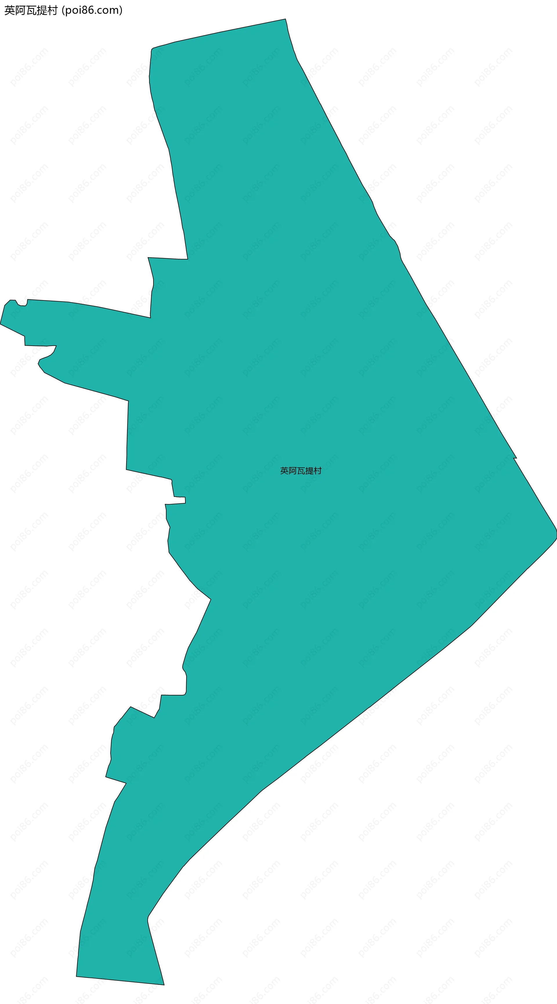 英阿瓦提村边界地图