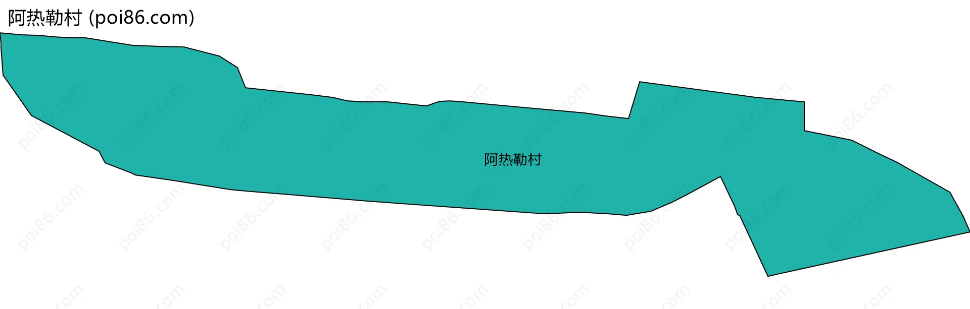 阿热勒村边界地图