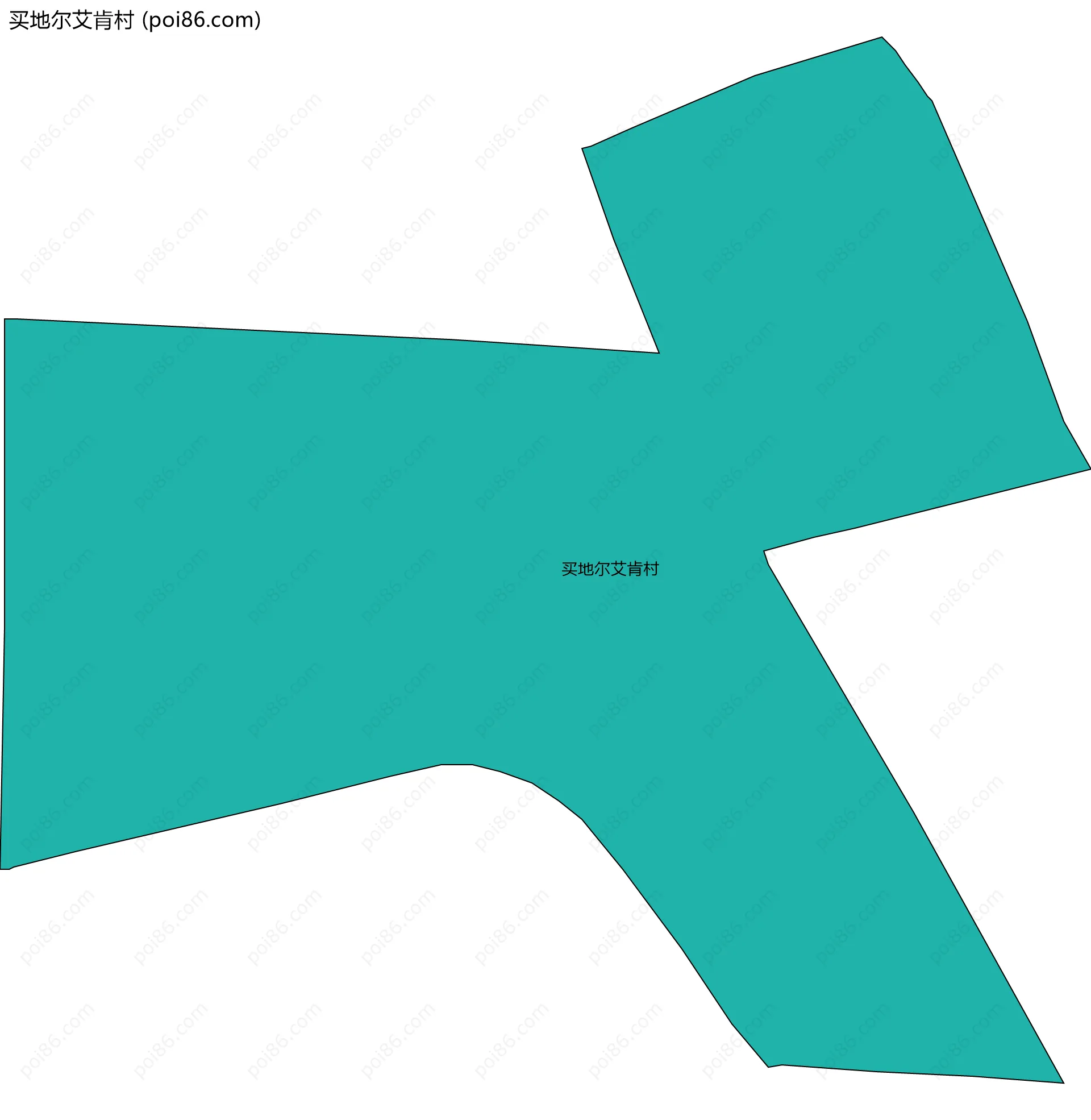 买地尔艾肯村边界地图