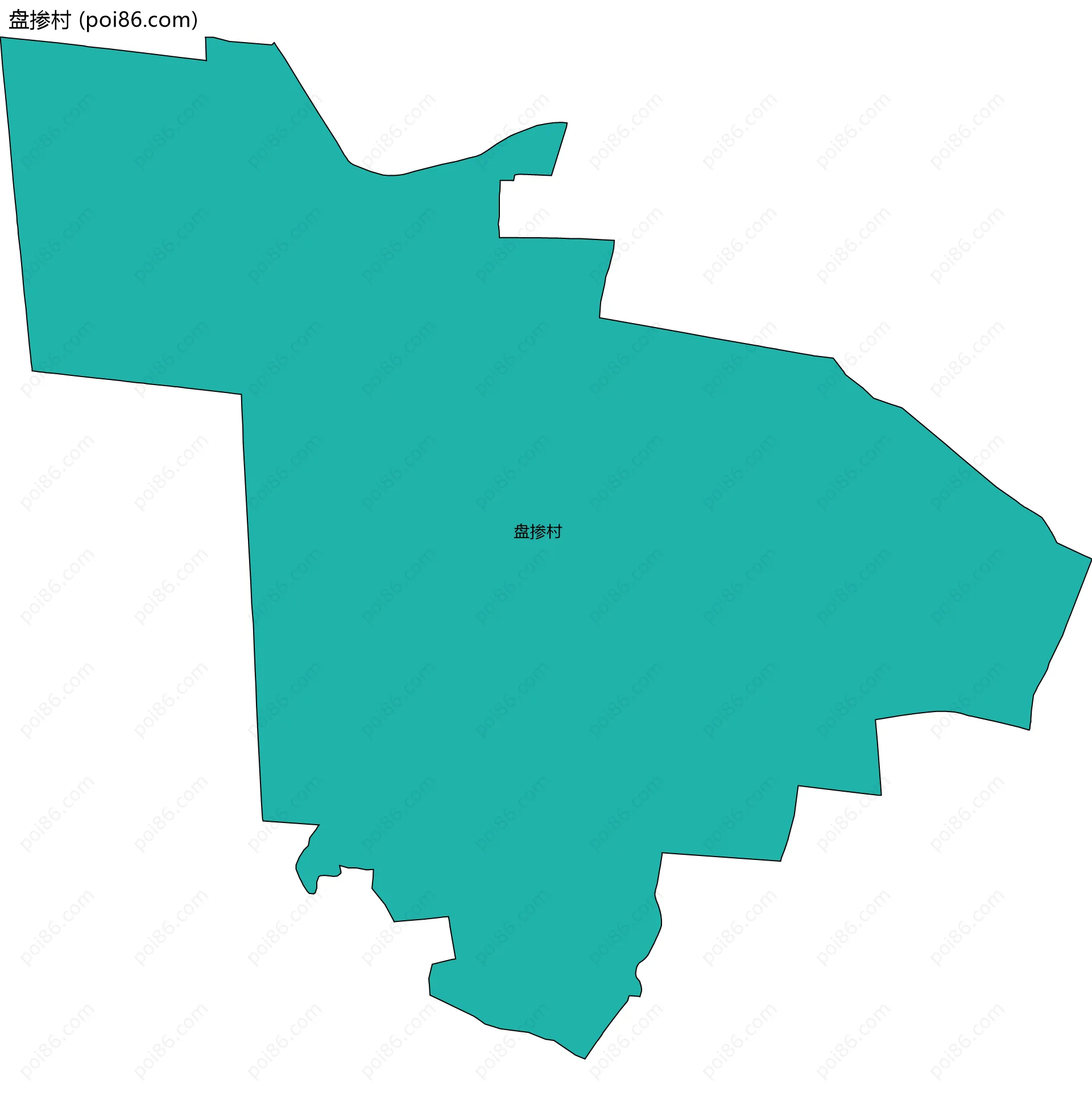 盘掺村边界地图