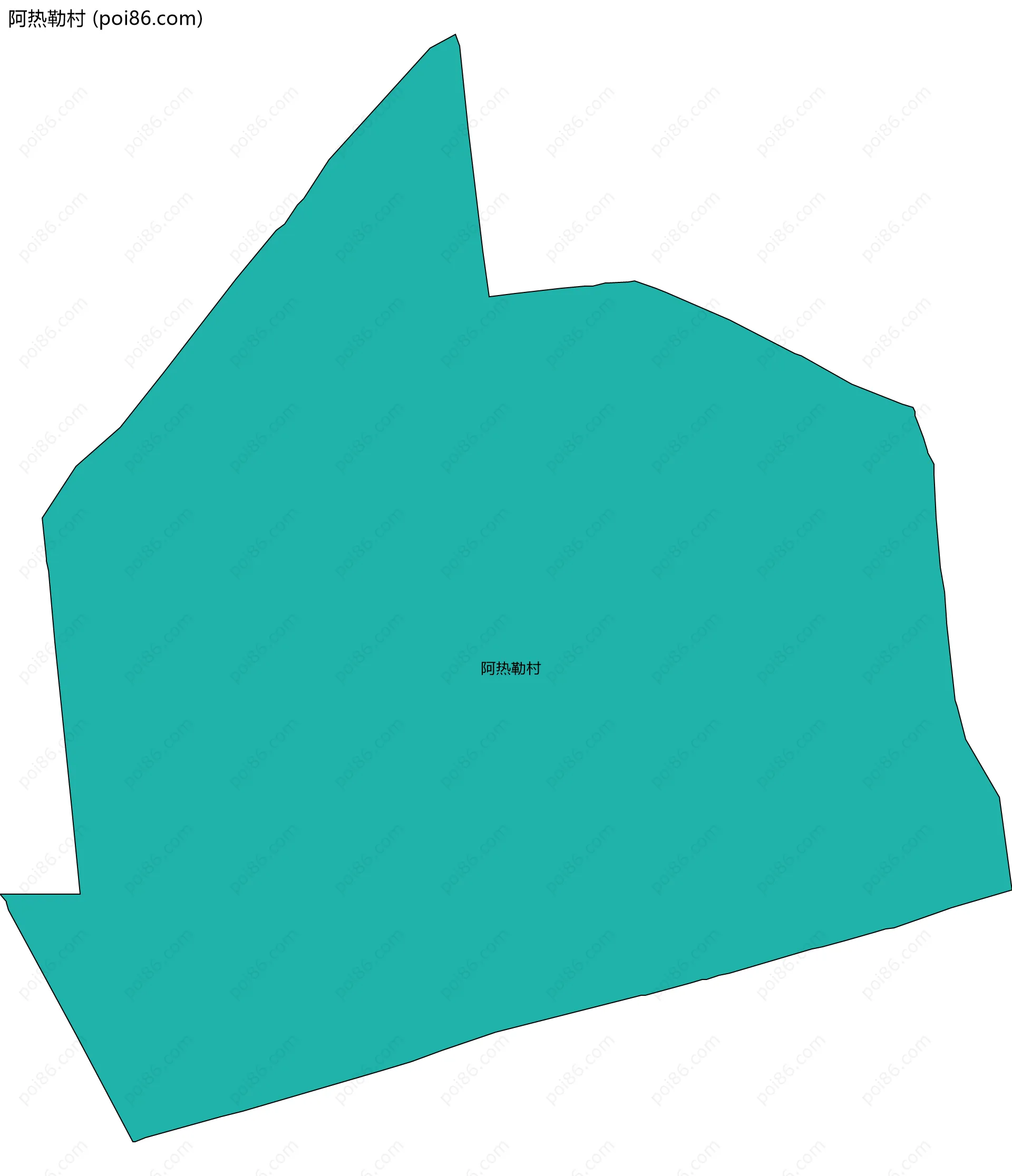 阿热勒村边界地图