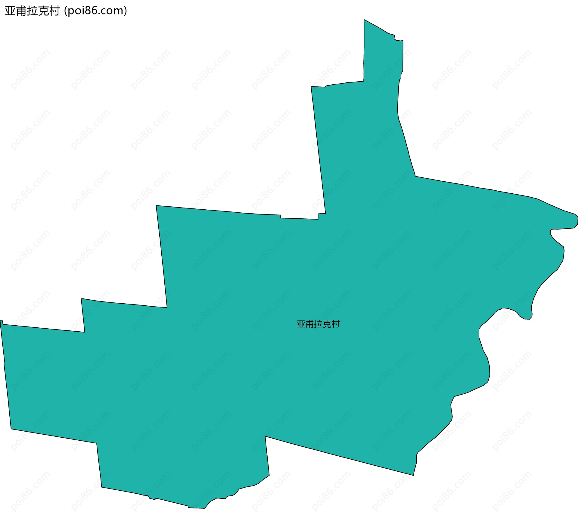 亚甫拉克村边界地图