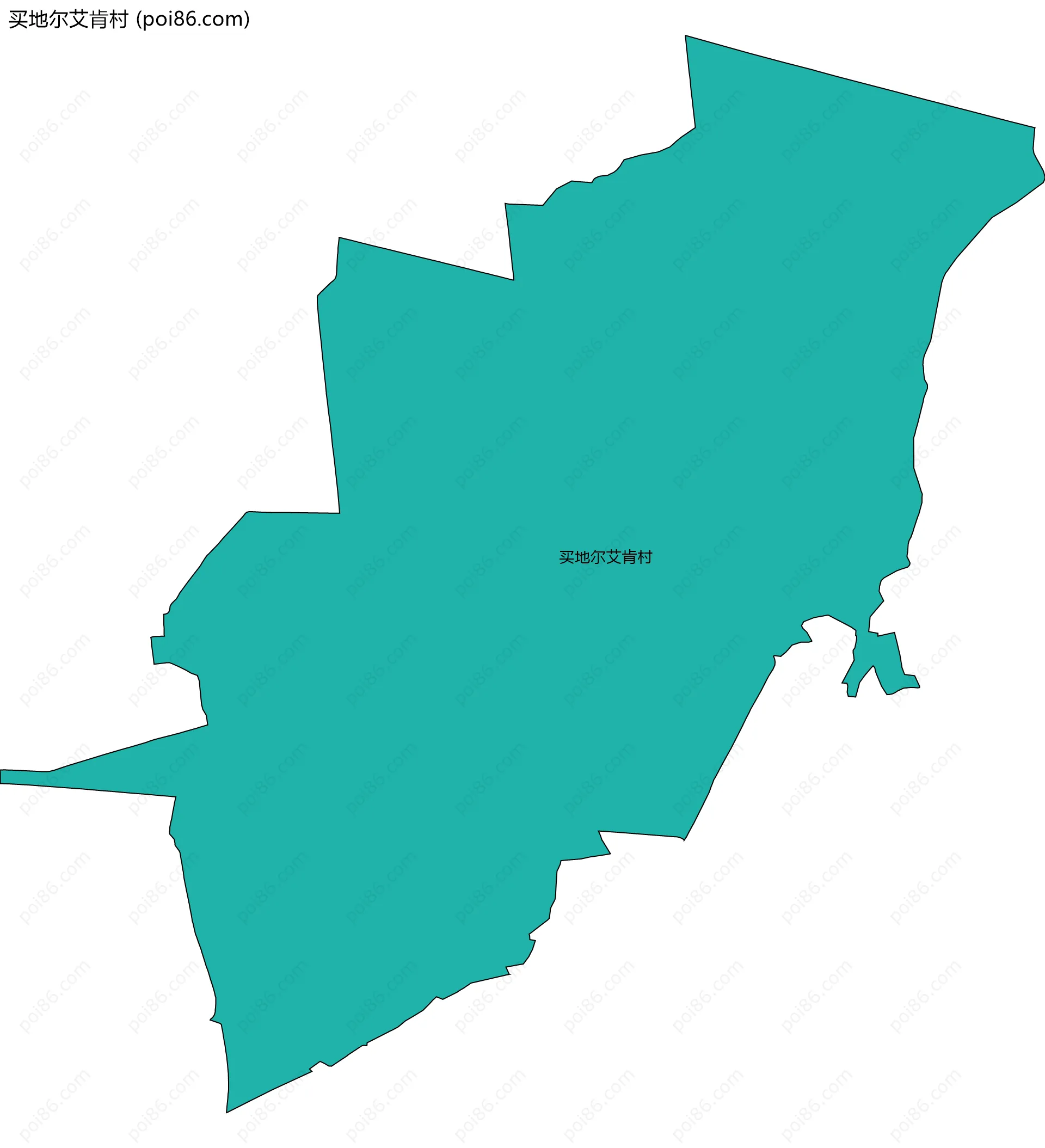 买地尔艾肯村边界地图