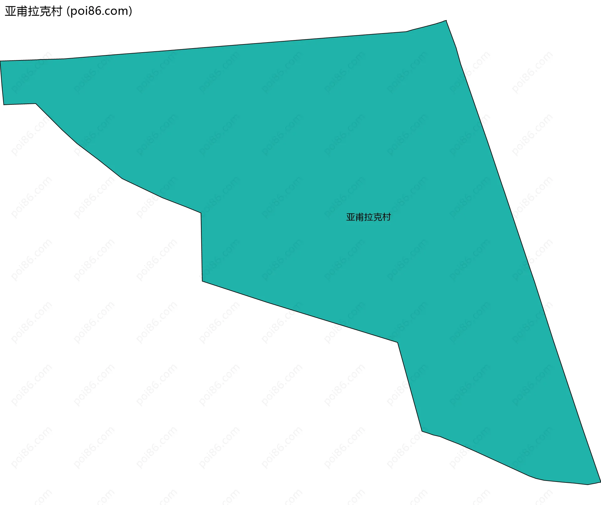 亚甫拉克村边界地图