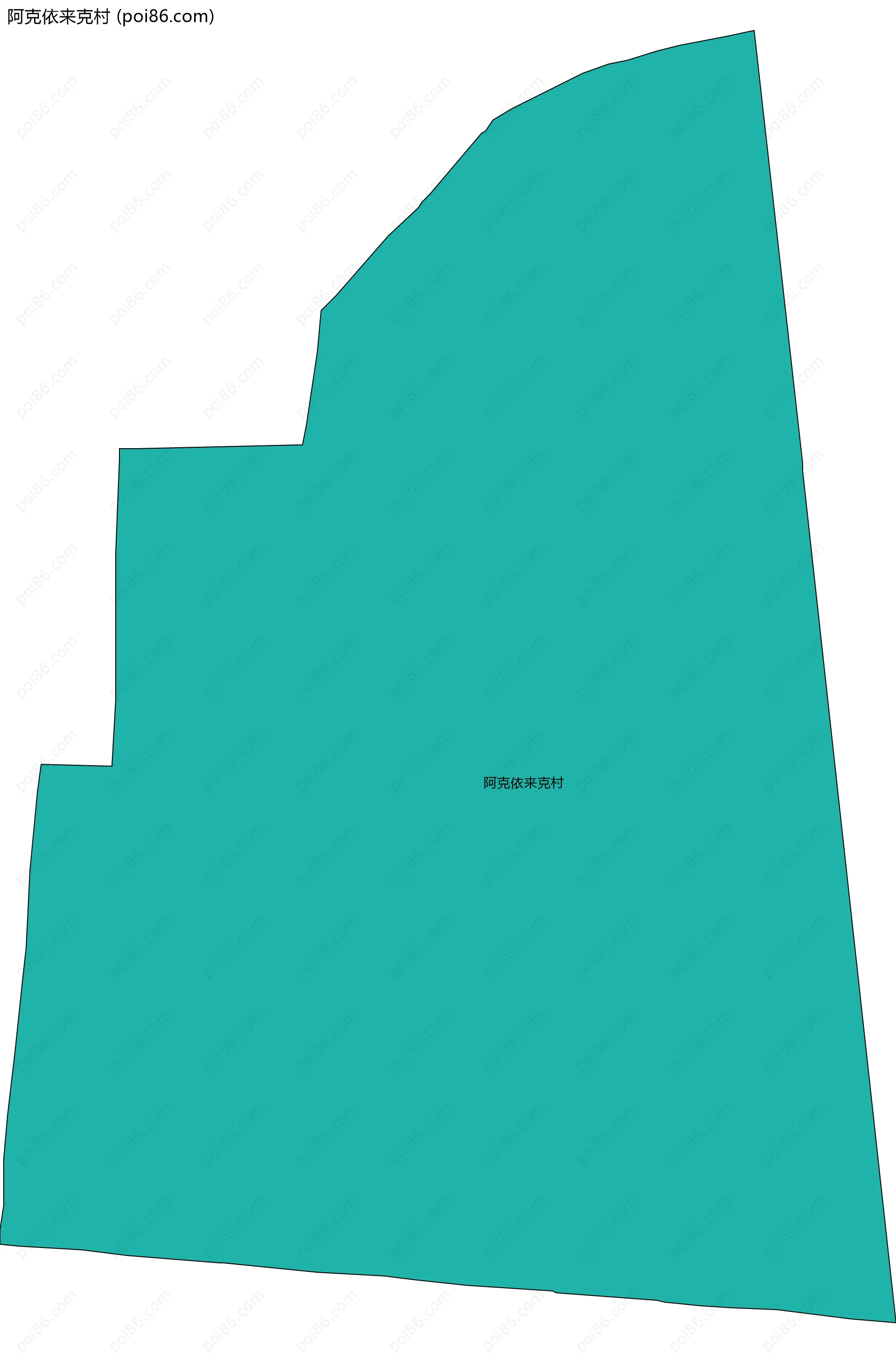 阿克依来克村边界地图