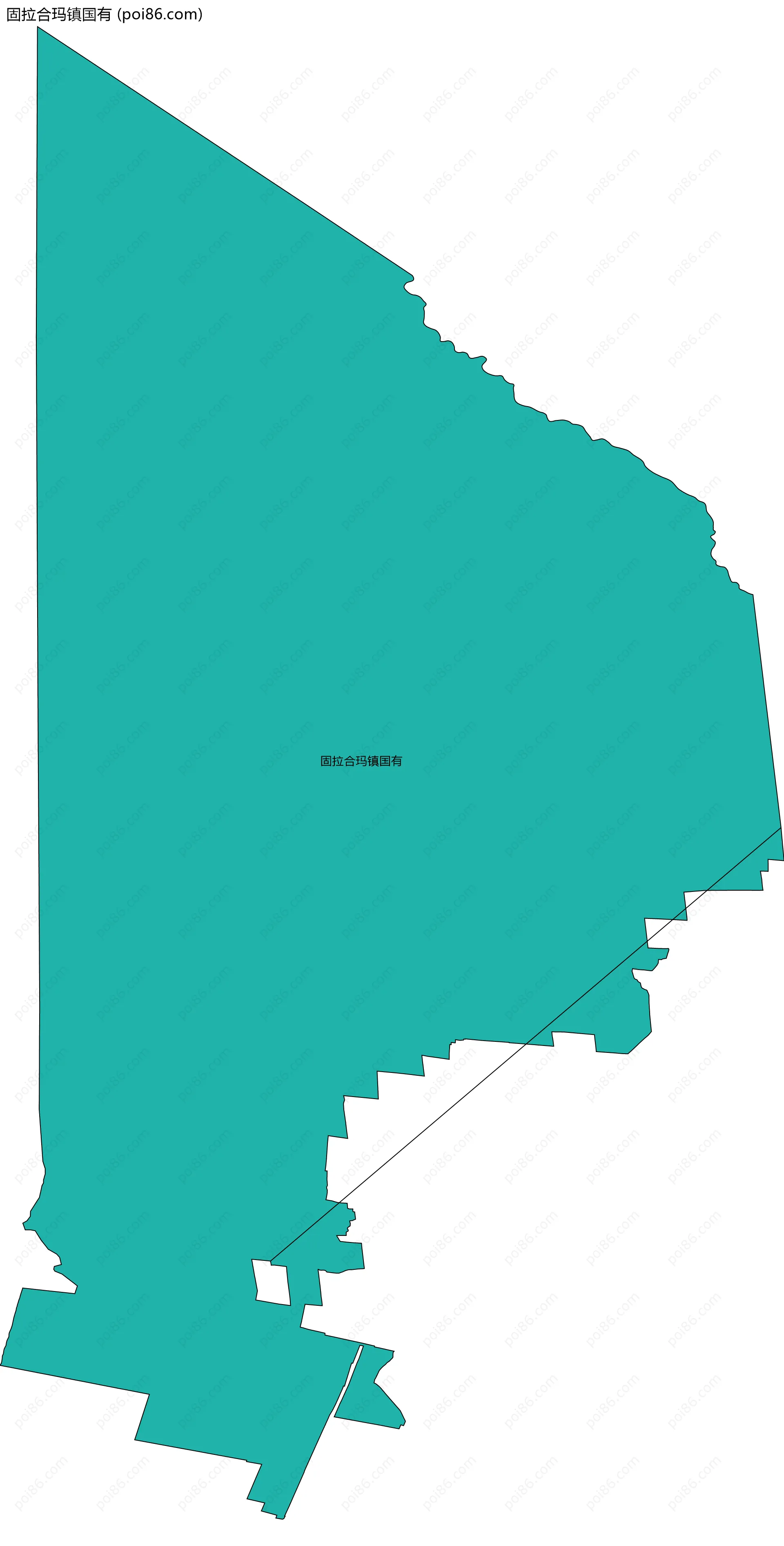 固拉合玛镇国有边界地图