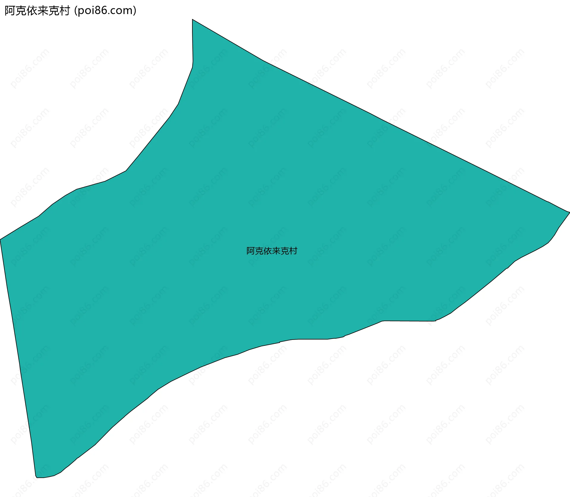 阿克依来克村边界地图
