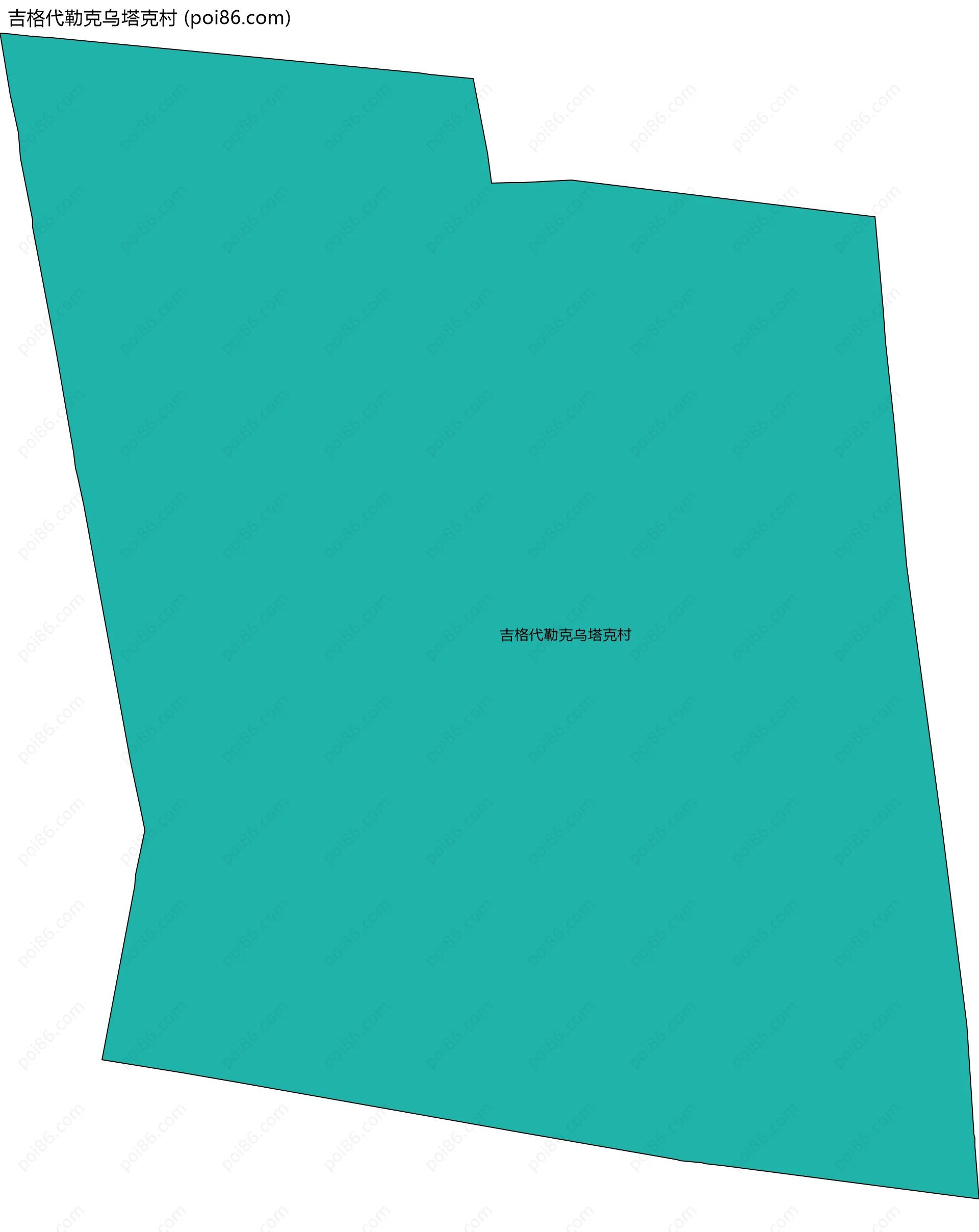 吉格代勒克乌塔克村边界地图