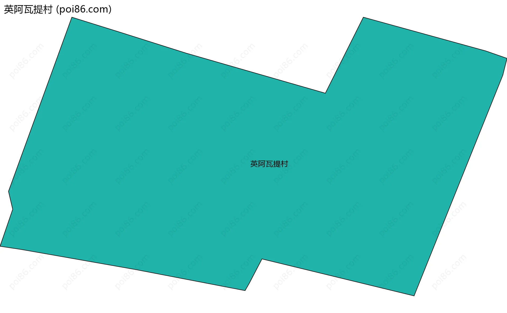 英阿瓦提村边界地图