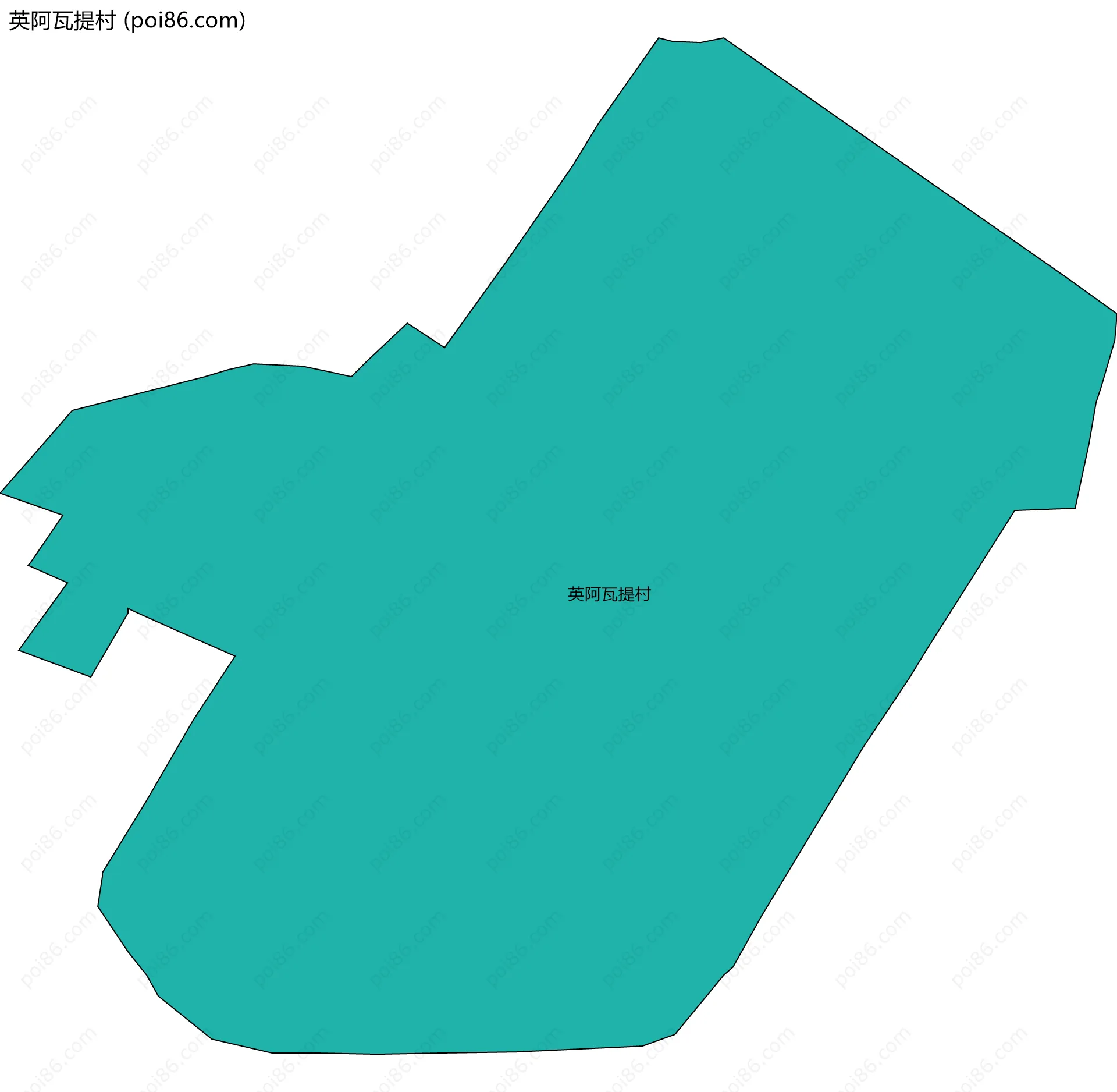 英阿瓦提村边界地图