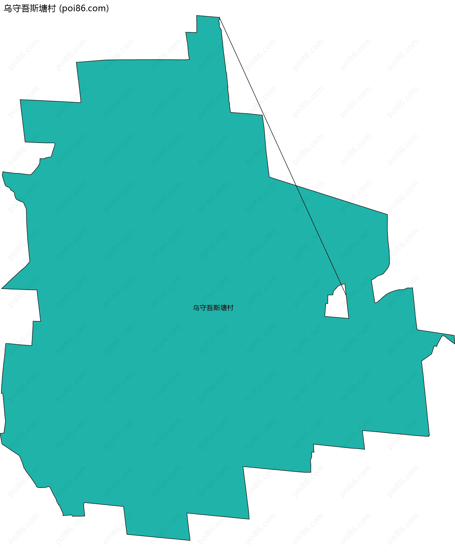 乌守吾斯塘村边界地图