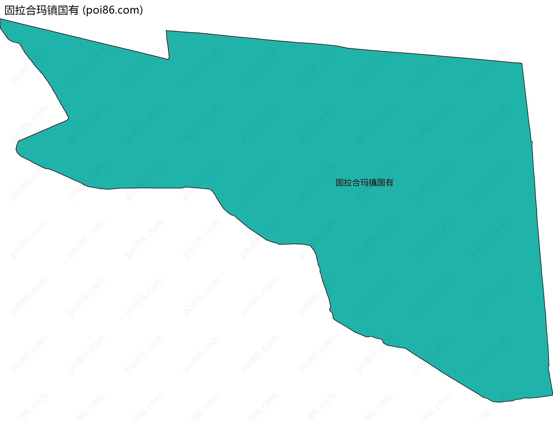 固拉合玛镇国有边界地图