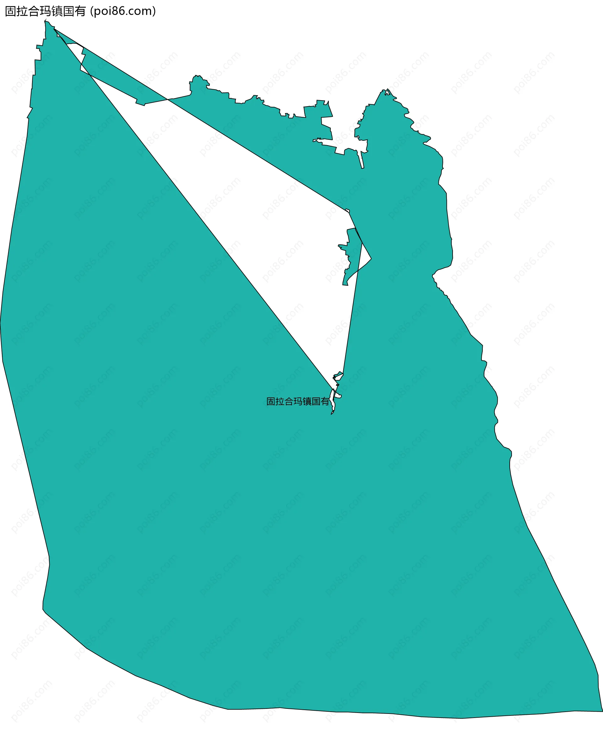 固拉合玛镇国有边界地图