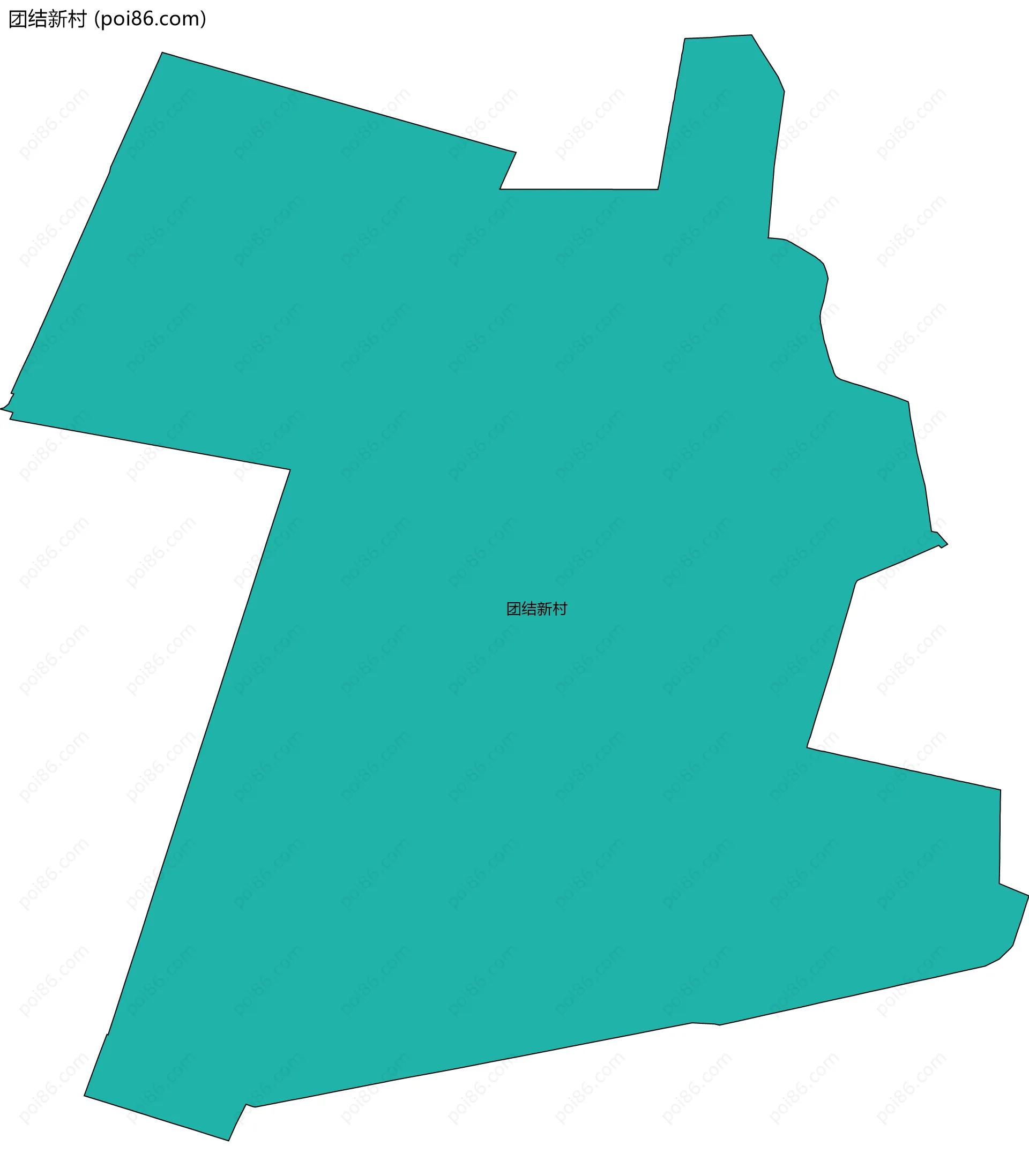 团结新村边界地图