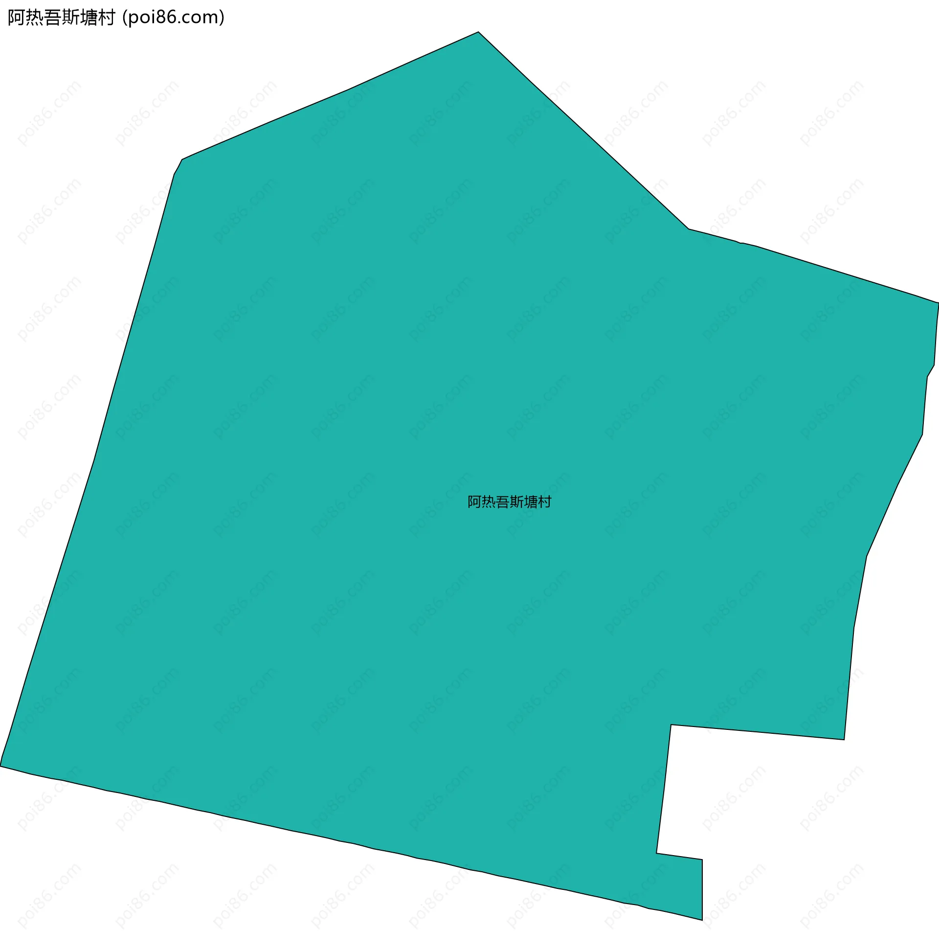 阿热吾斯塘村边界地图