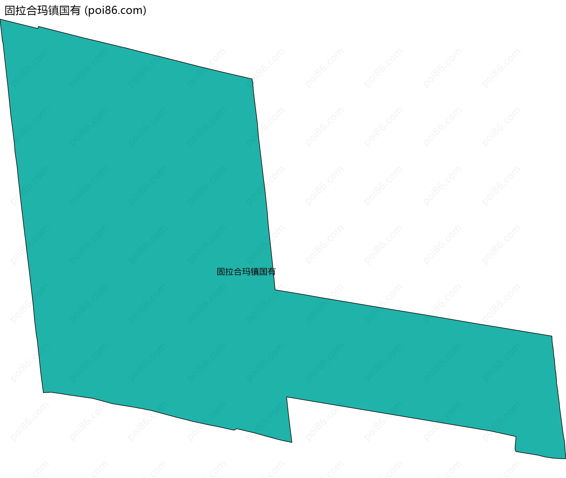 固拉合玛镇国有边界地图