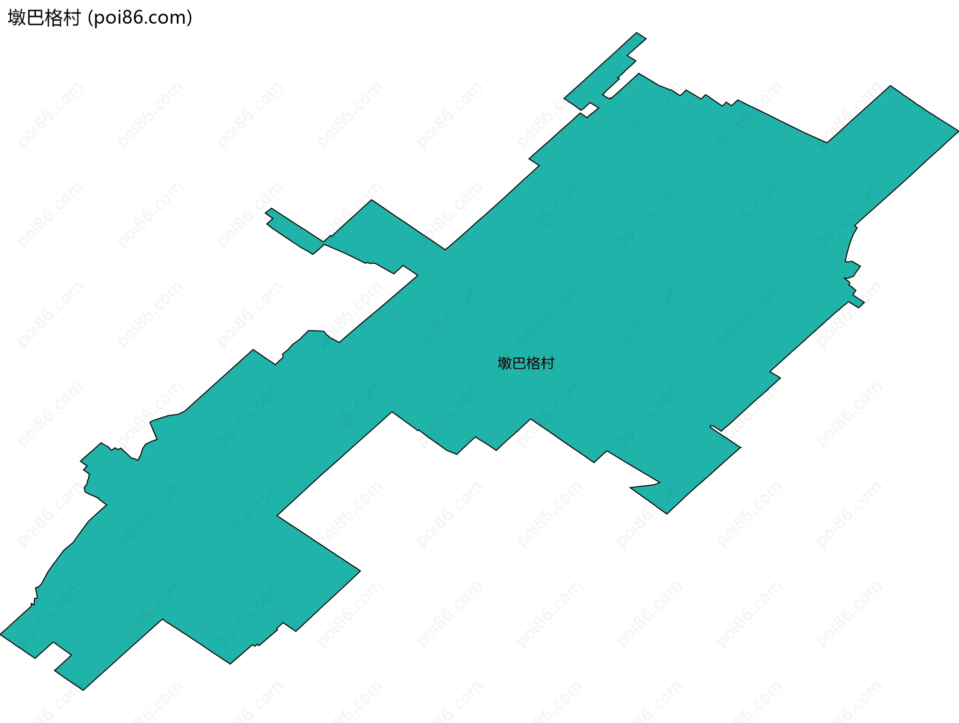 墩巴格村边界地图