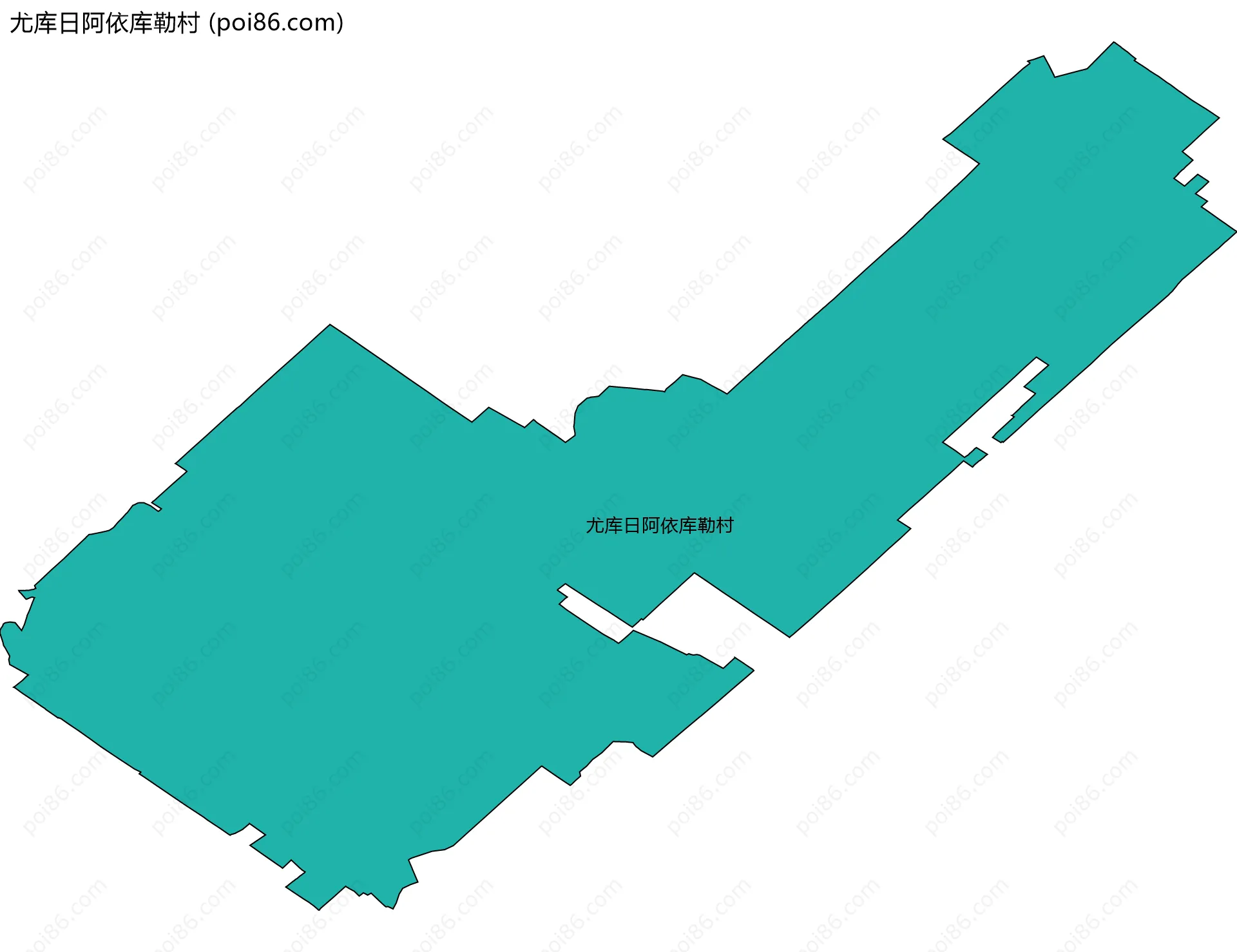 尤库日阿依库勒村边界地图