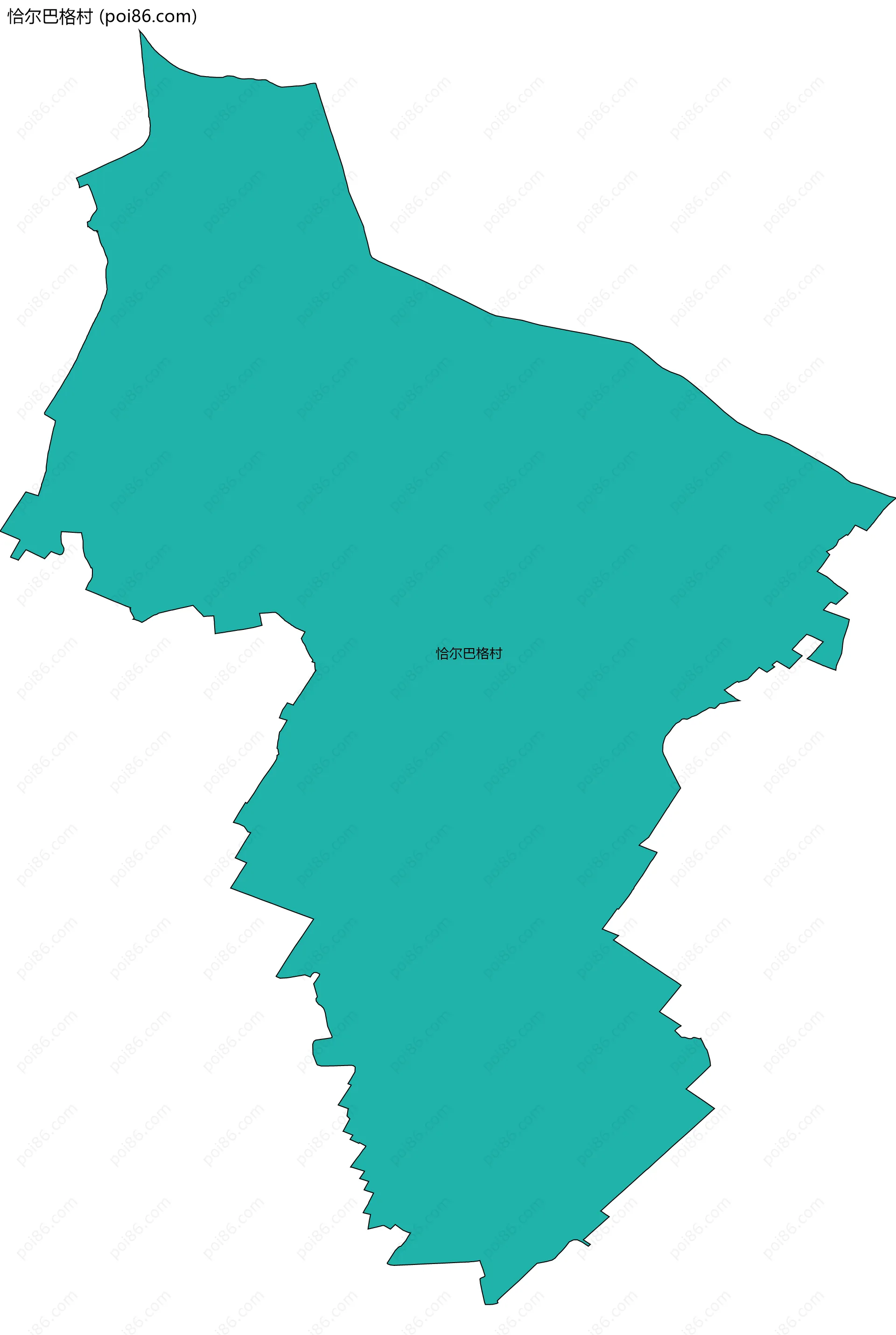 恰尔巴格村边界地图